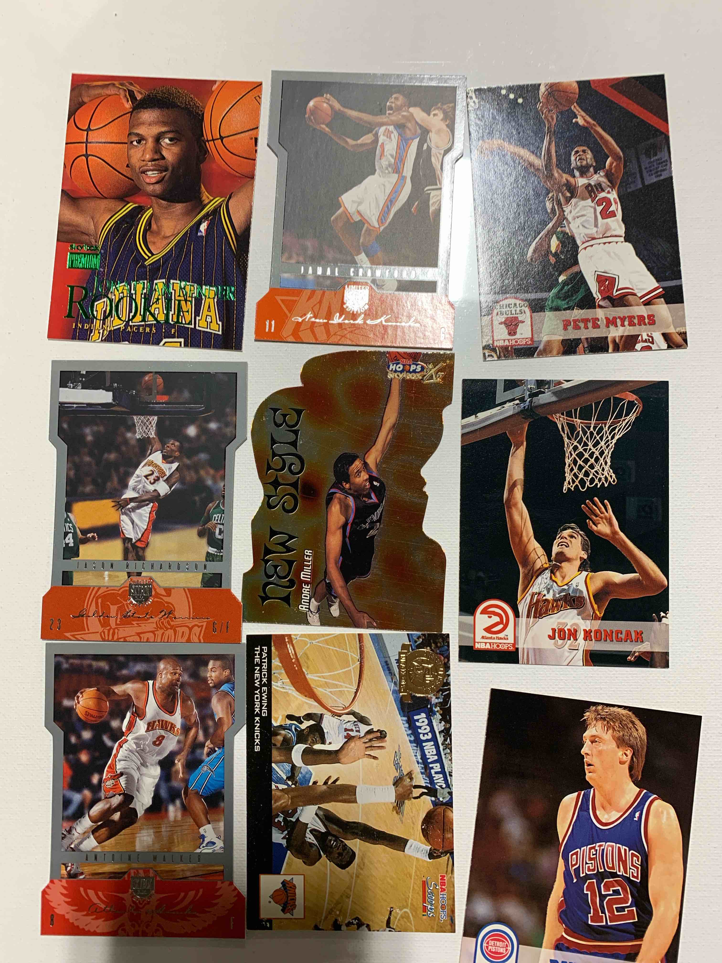 9 Card Basketball Card Lot