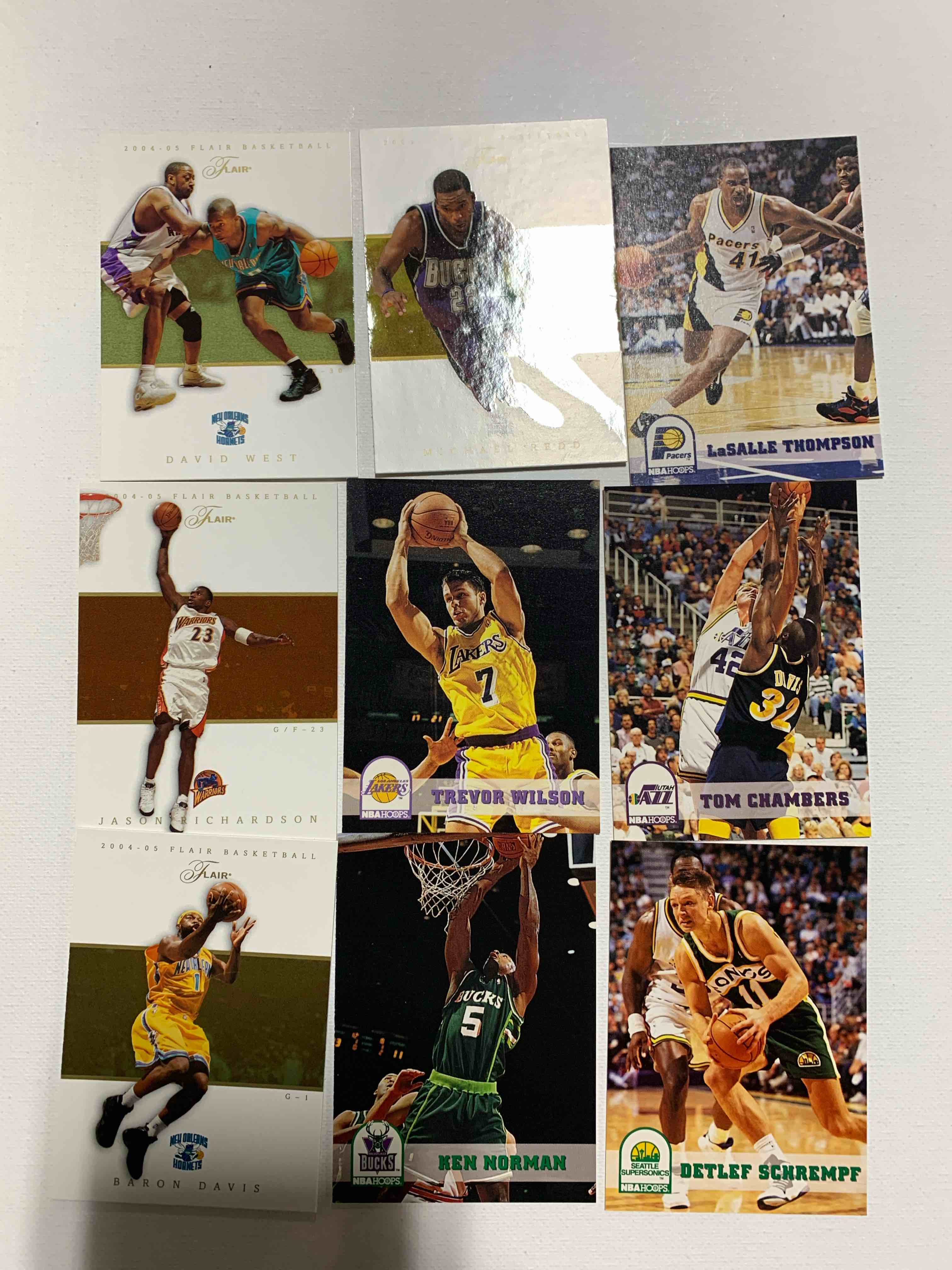 9 Card Basketball Card Lot