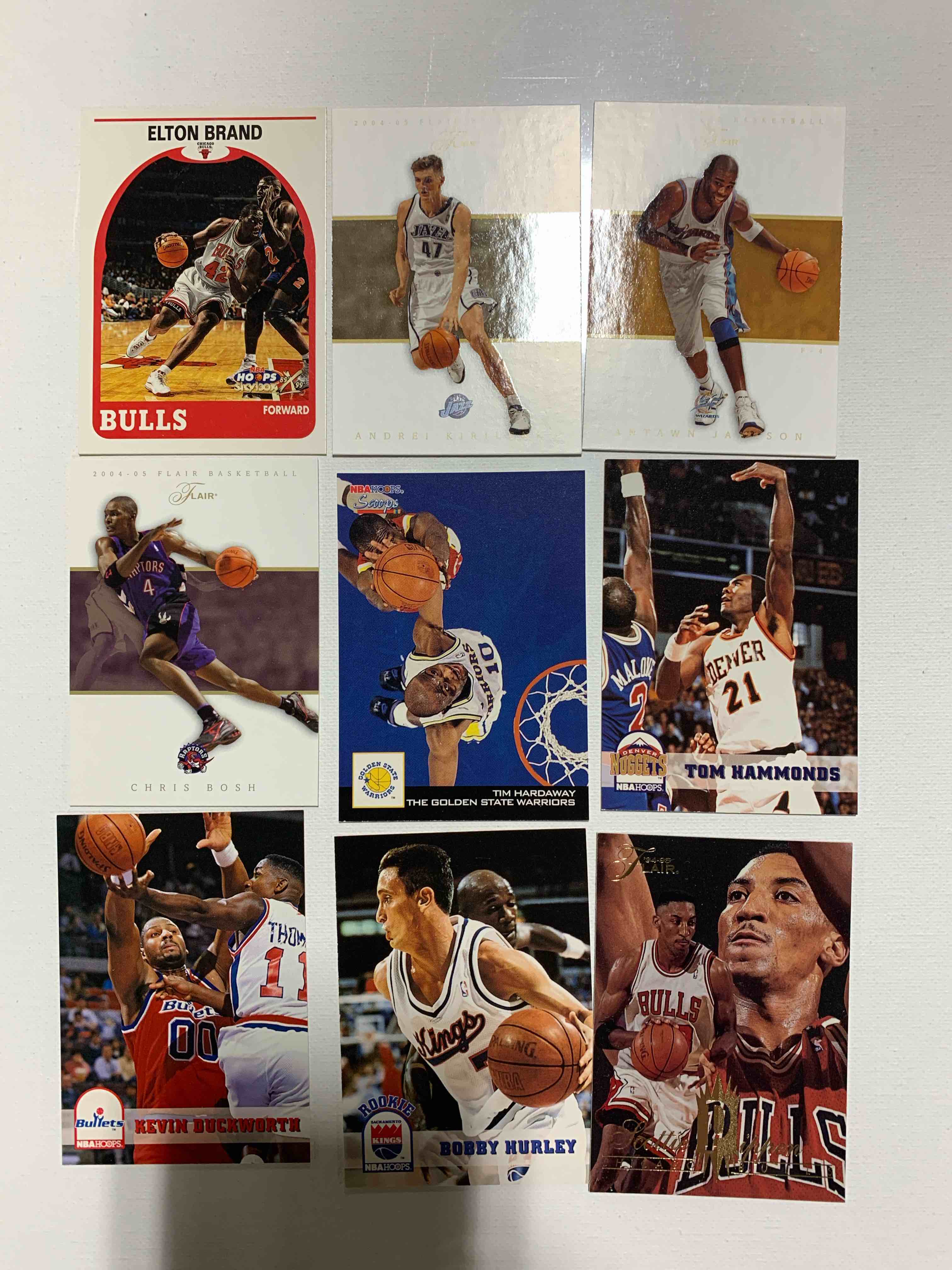 9 Card Basketball Card Lot