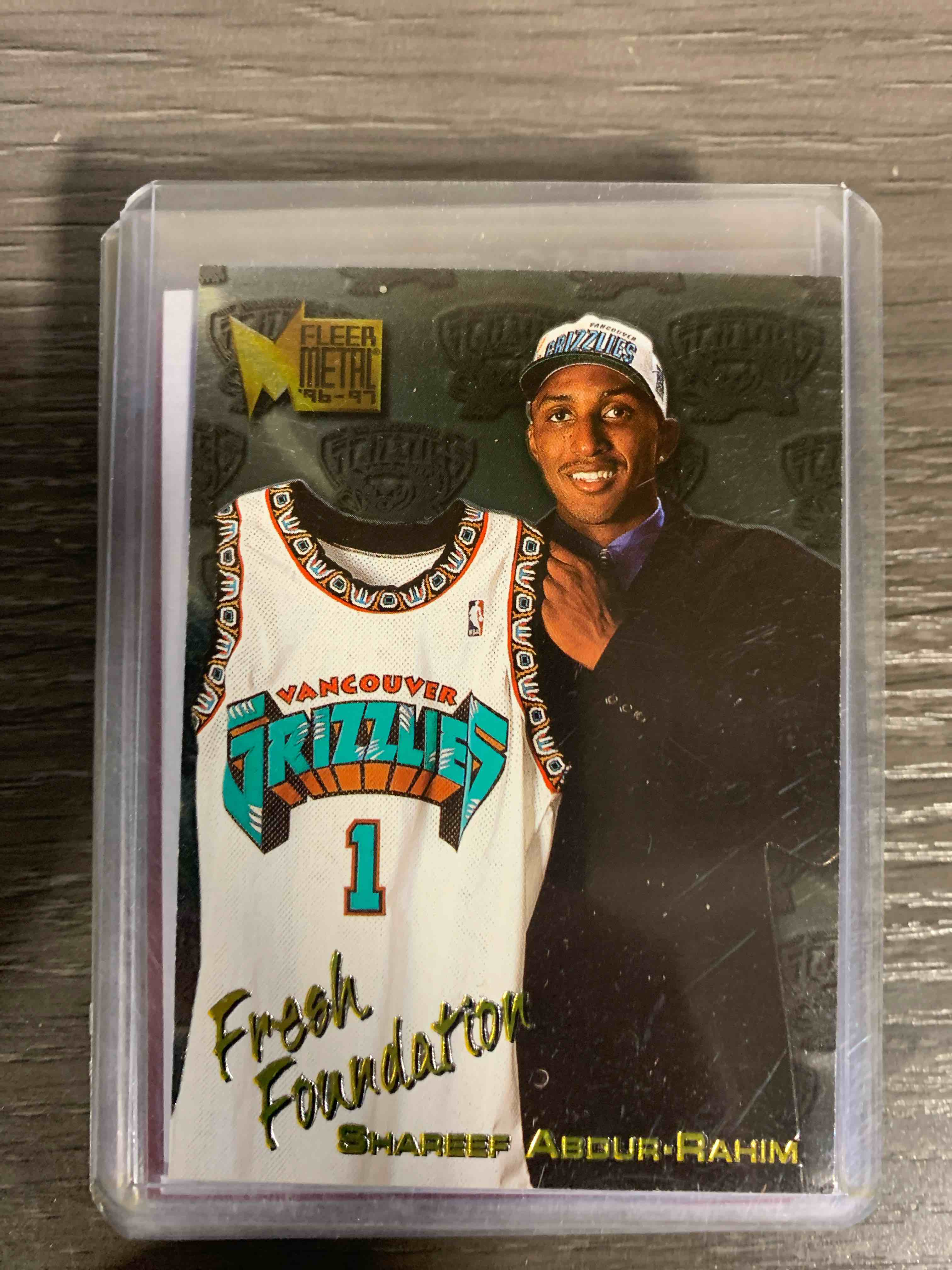 Shareef Abdur-Rahim 1996-97 Fleer Metal Fresh Foundation Rookie Card #135