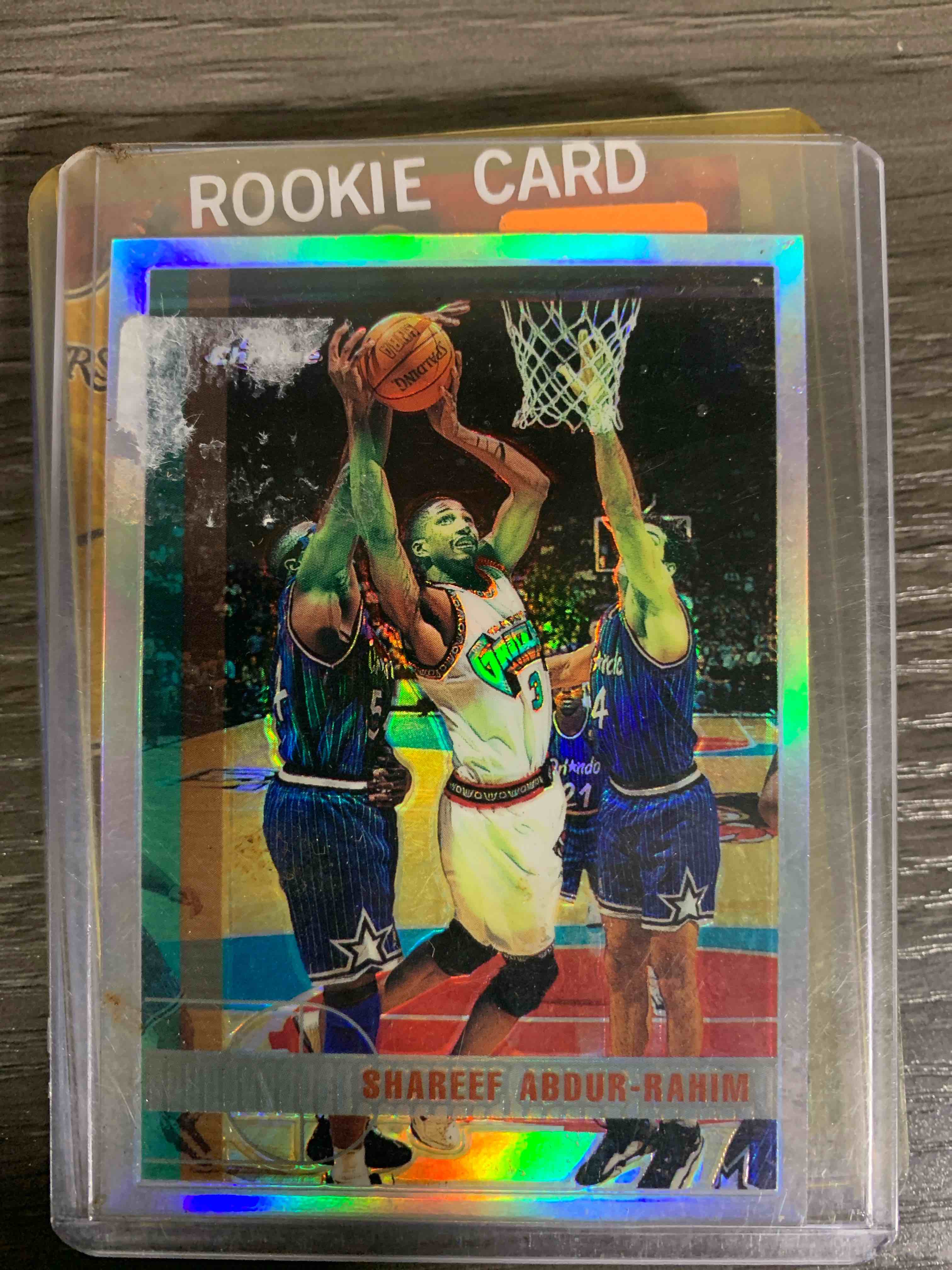 1996-97 Topps Chrome rookie card of former NBA player Shareef Abdur-Rahim