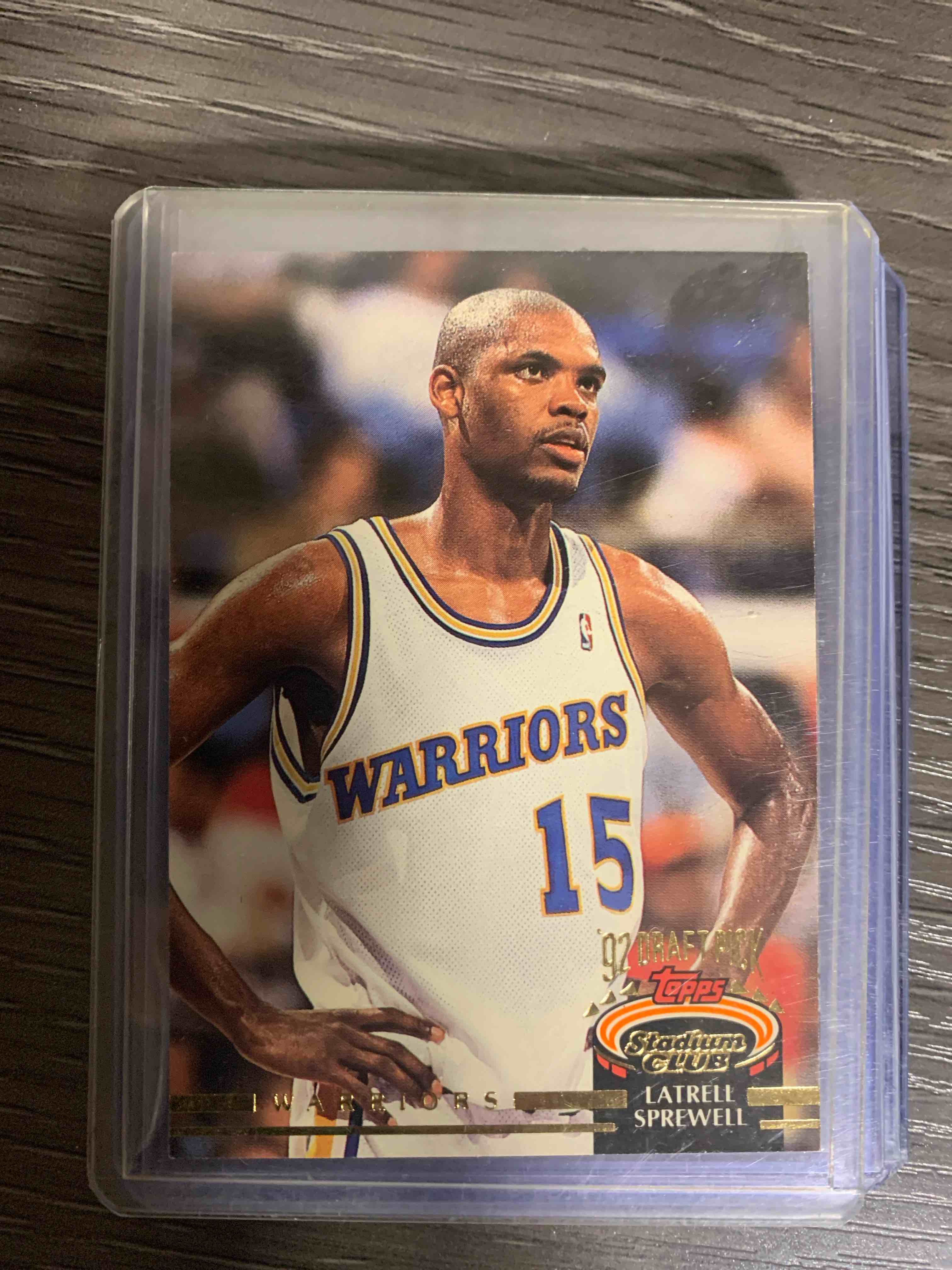 1992-93 Stadium Club #320 - Latrell Sprewell (RC) - Golden State Warriors