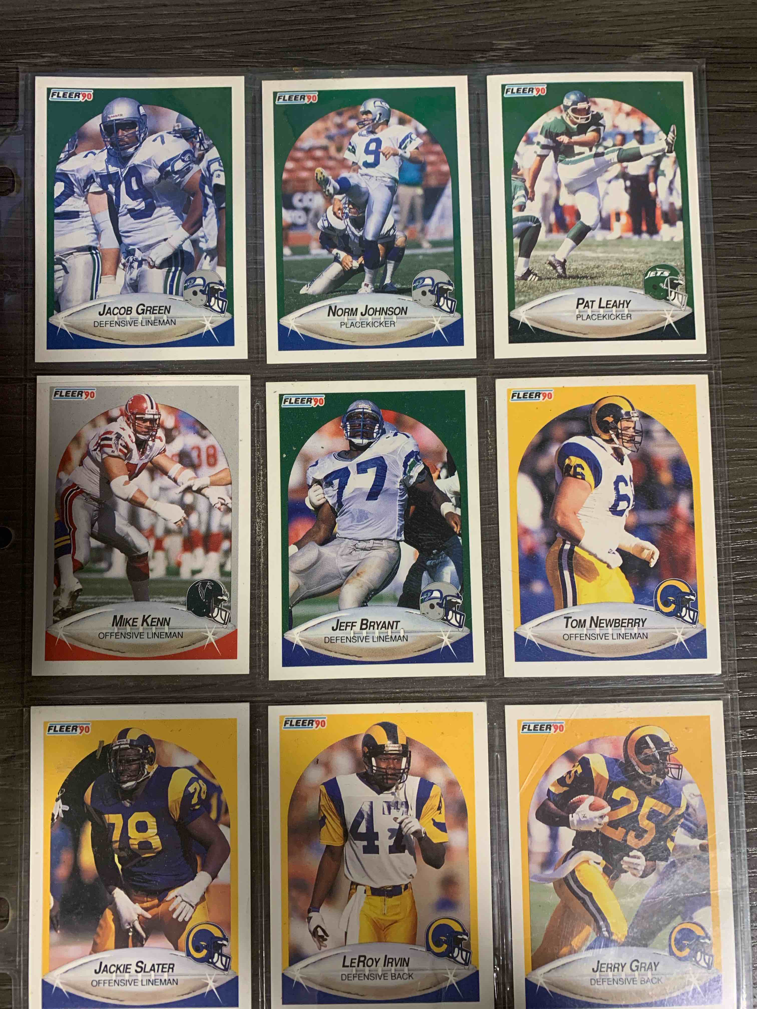 9 NFL Card Lot 
