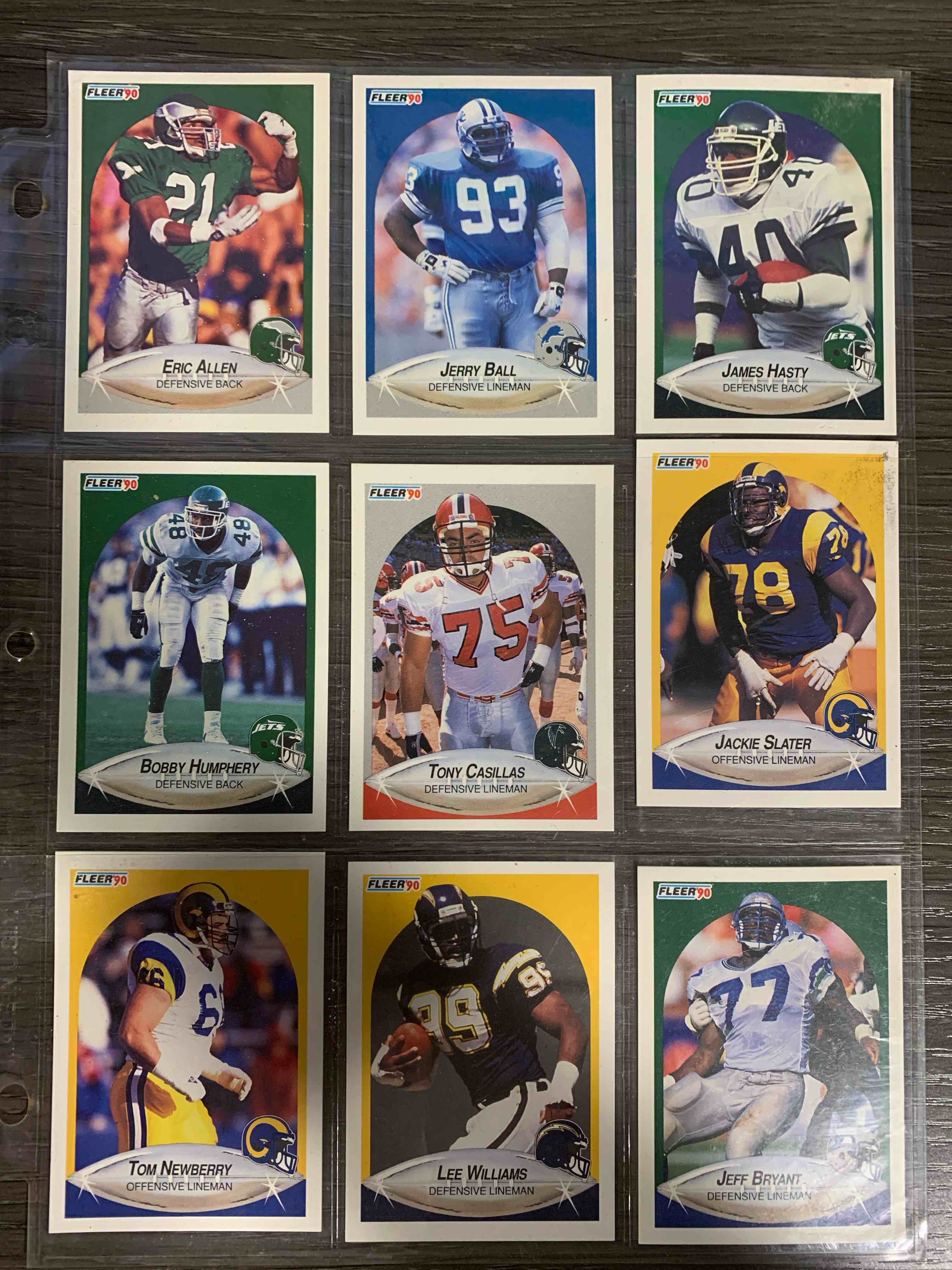 9 NFL Card Lot 