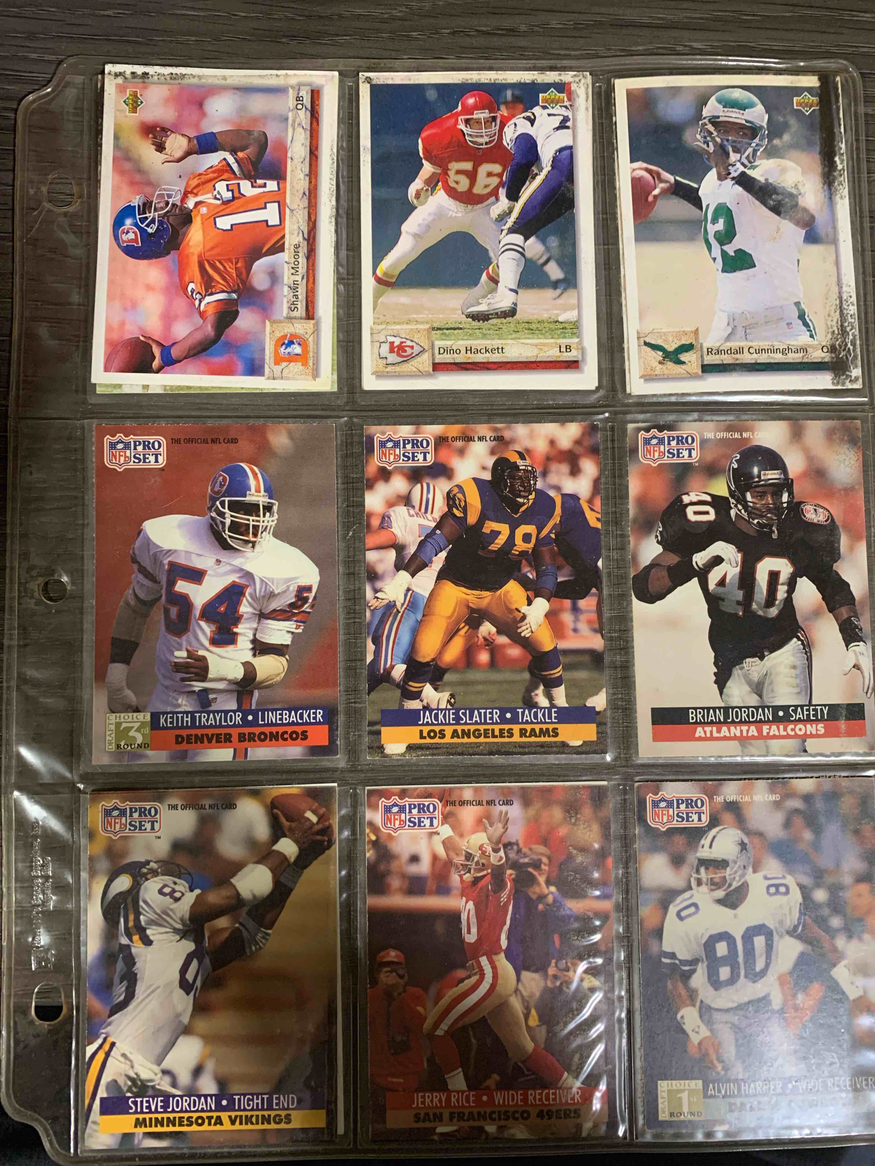 9 NFL Card Lot 