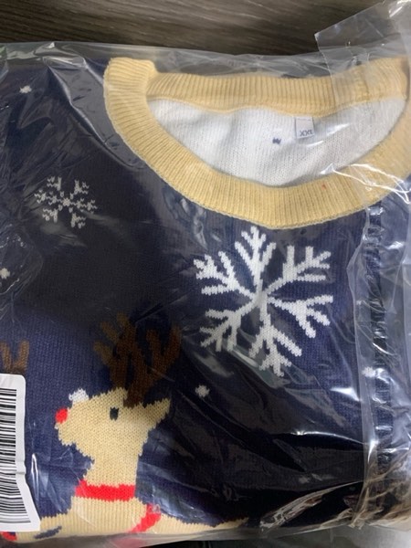 Unisex Christmas Jumper Boys Girls Sweatshirt Xmas Sweater Jumpers Crew Neck Long Sleeve Pullover Tops - Large