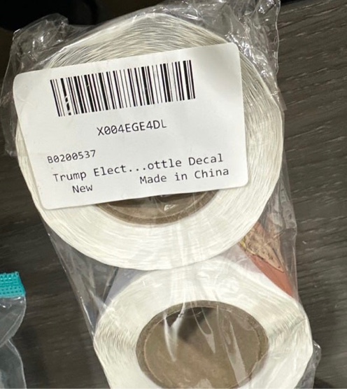 Trump Election Stickers - 1000 Pcs Roll, Easy Stick, Keep America Great, Funny Bulk Sticker Roll for DIY Decal