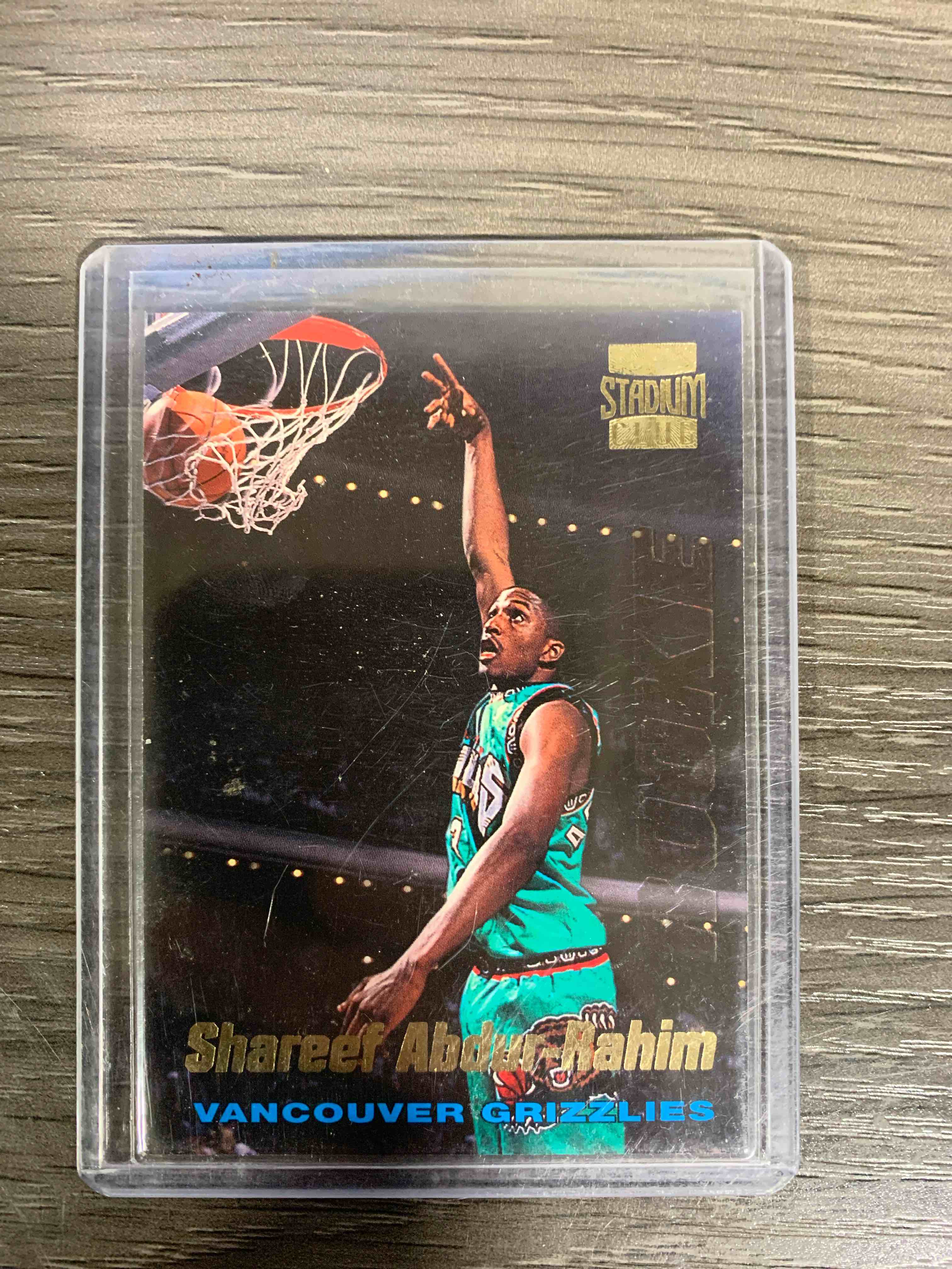 1996 Stadium Club SHAREEF ABDUR-RAHIM RC Vancouver Grizzlies QP31