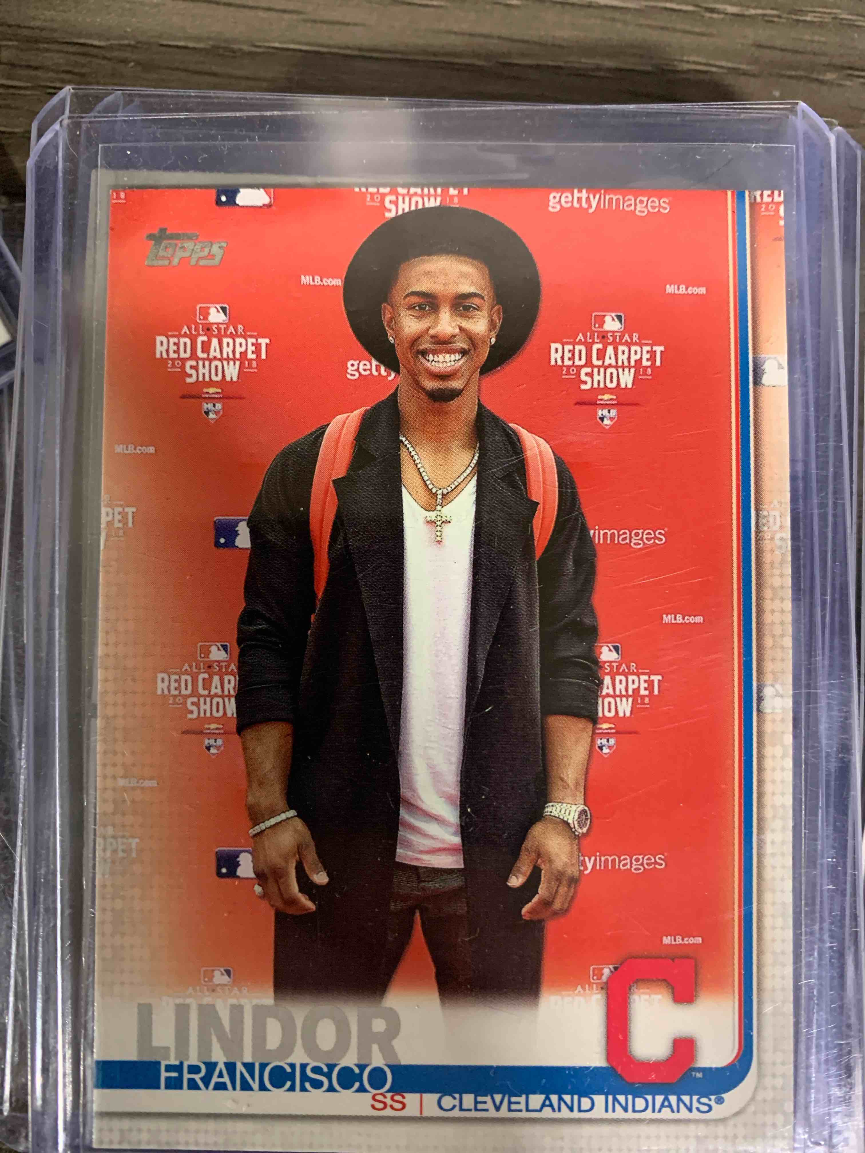 2019 Topps 269b Francisco Lindor Wearing street clothes