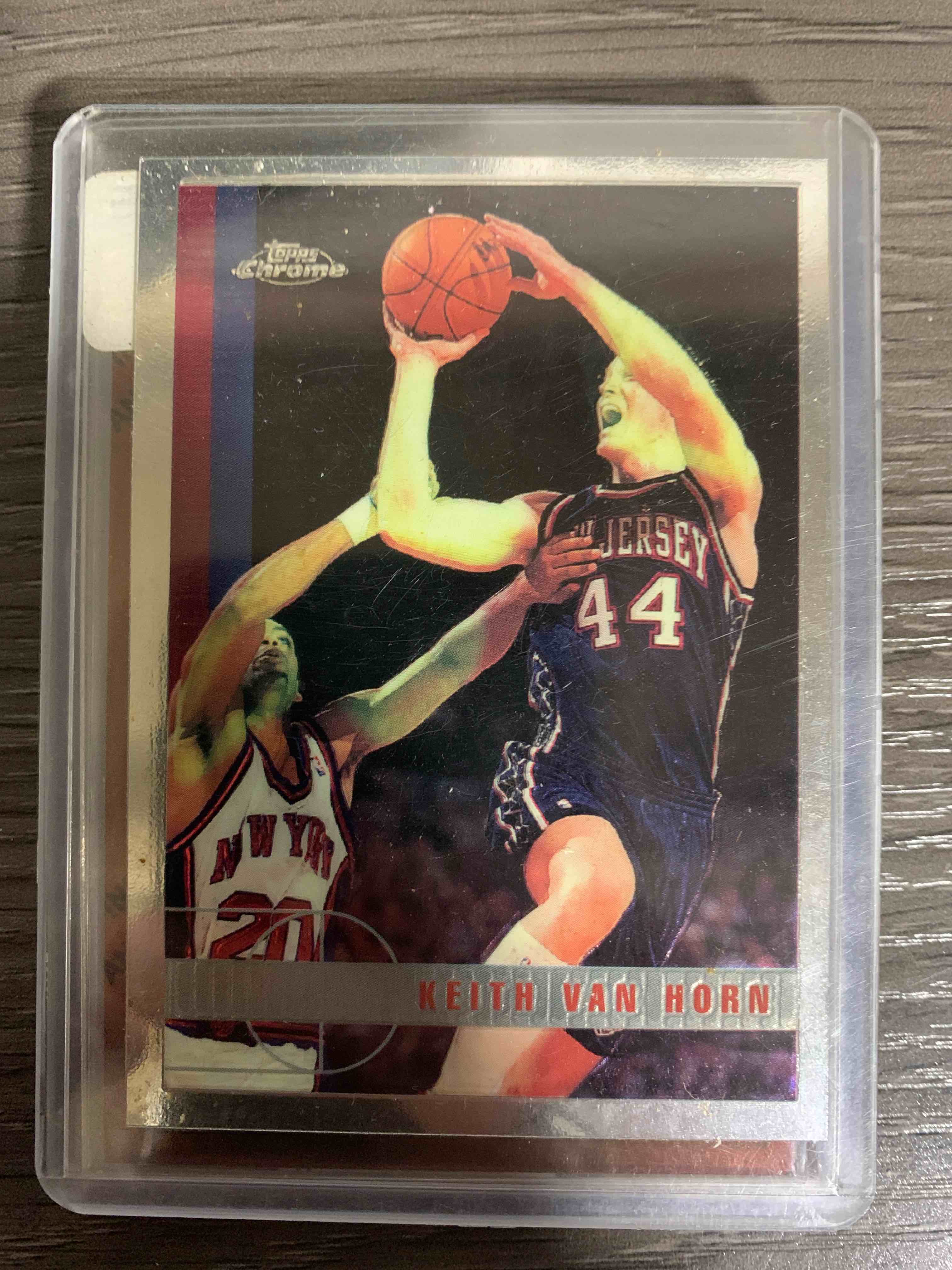 1997 TOPPS CHROME #118 KEITH VAN HORN ROOKIE CARD RC NEW JERSEY NETS MINT