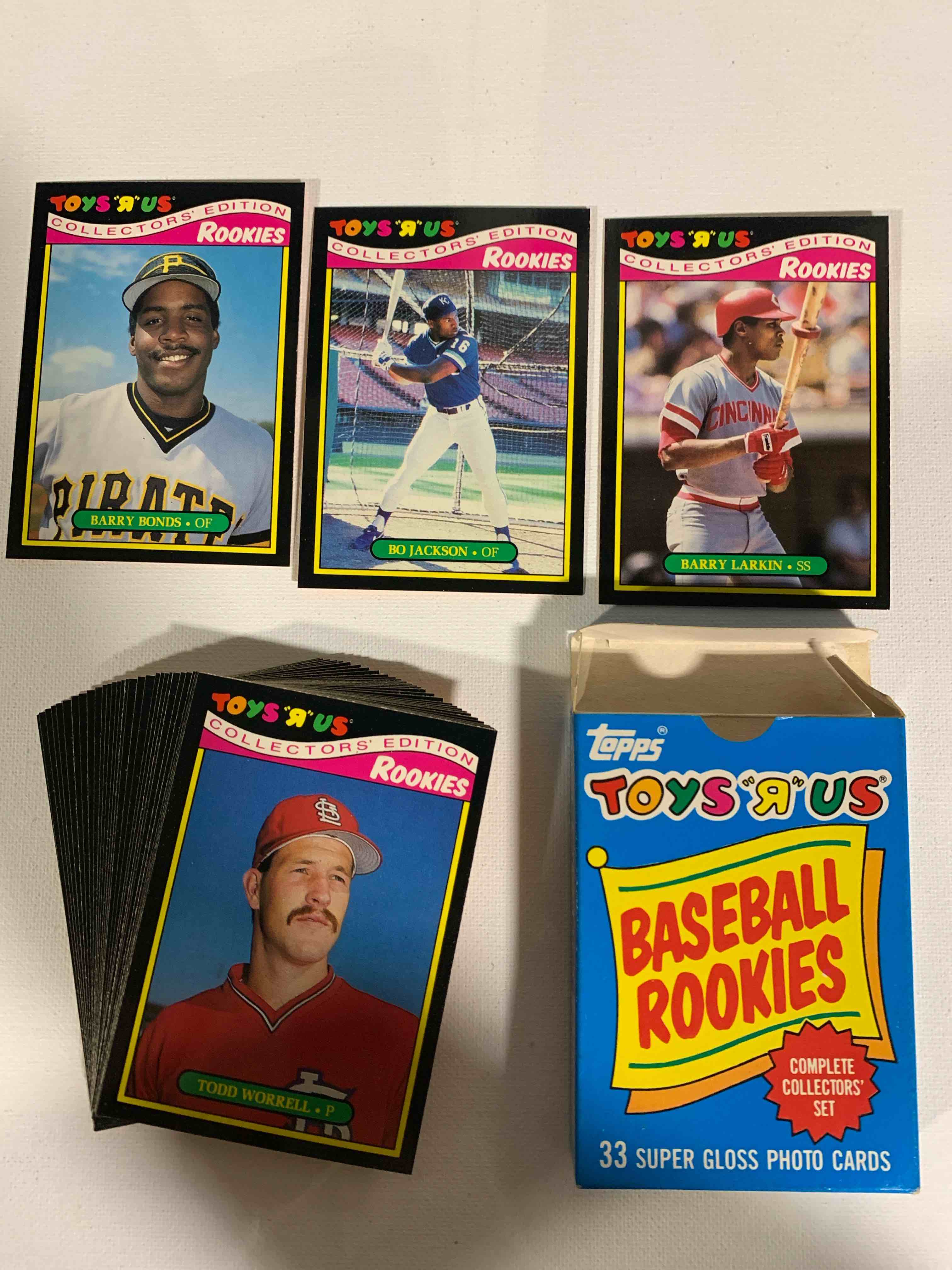 1987 Toys "R" Us Topps Baseball Rookies Cards 33 Collectors' Set