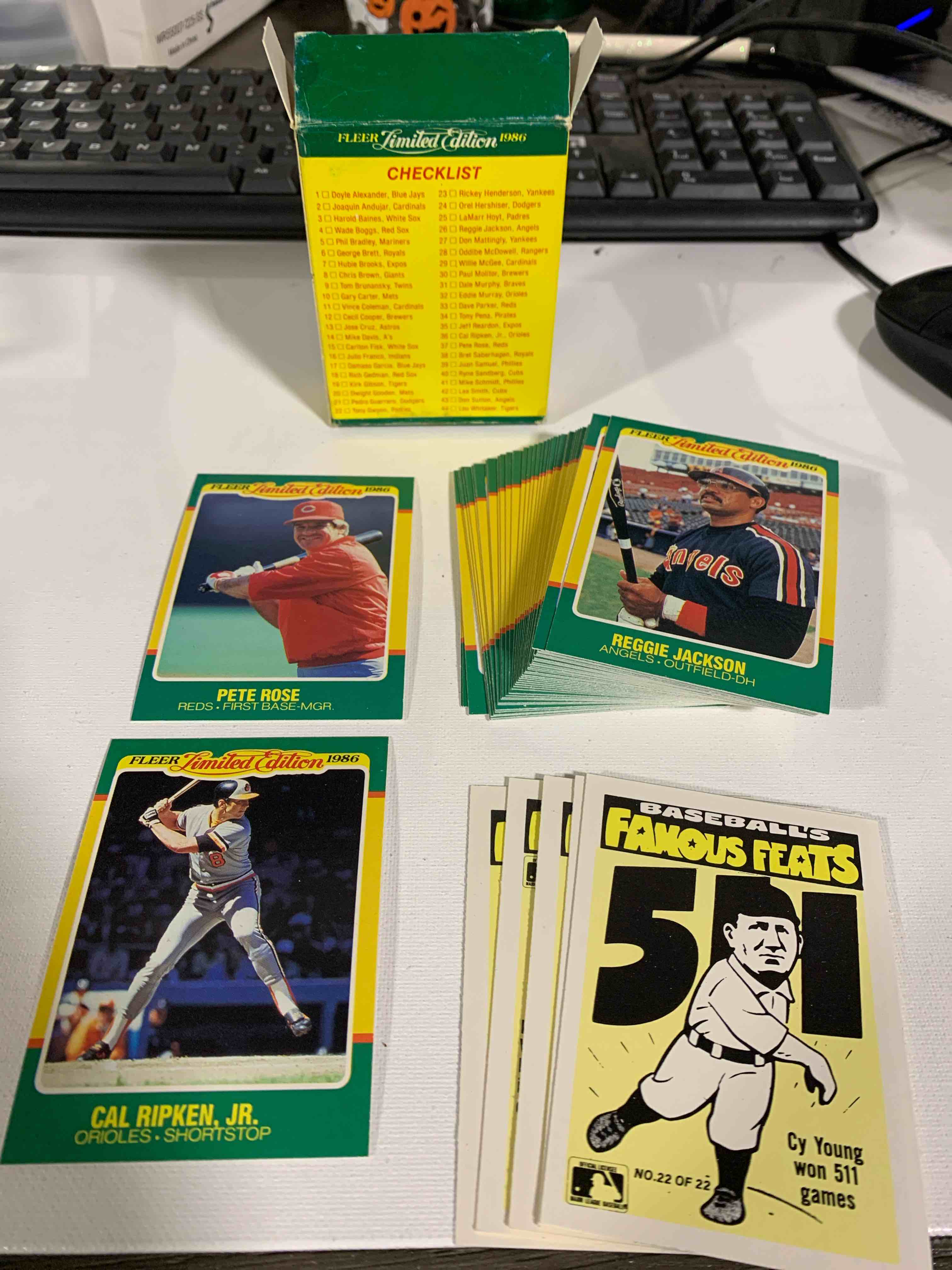 1986 Fleer Baseball Card Superstar Limited Edition Complete Set (44)