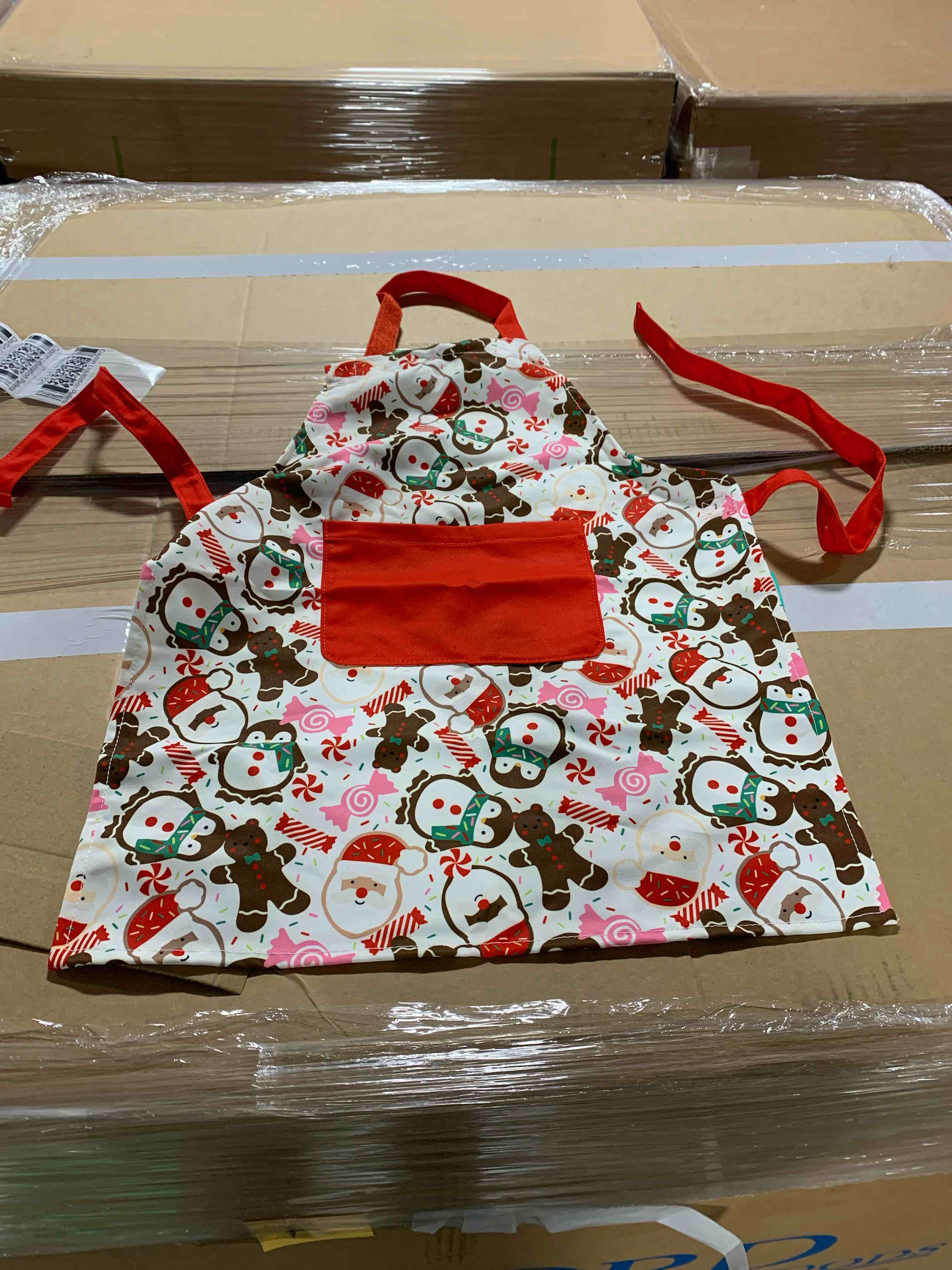 Holiday Christmas Child's Apron- Gingerbread Houses