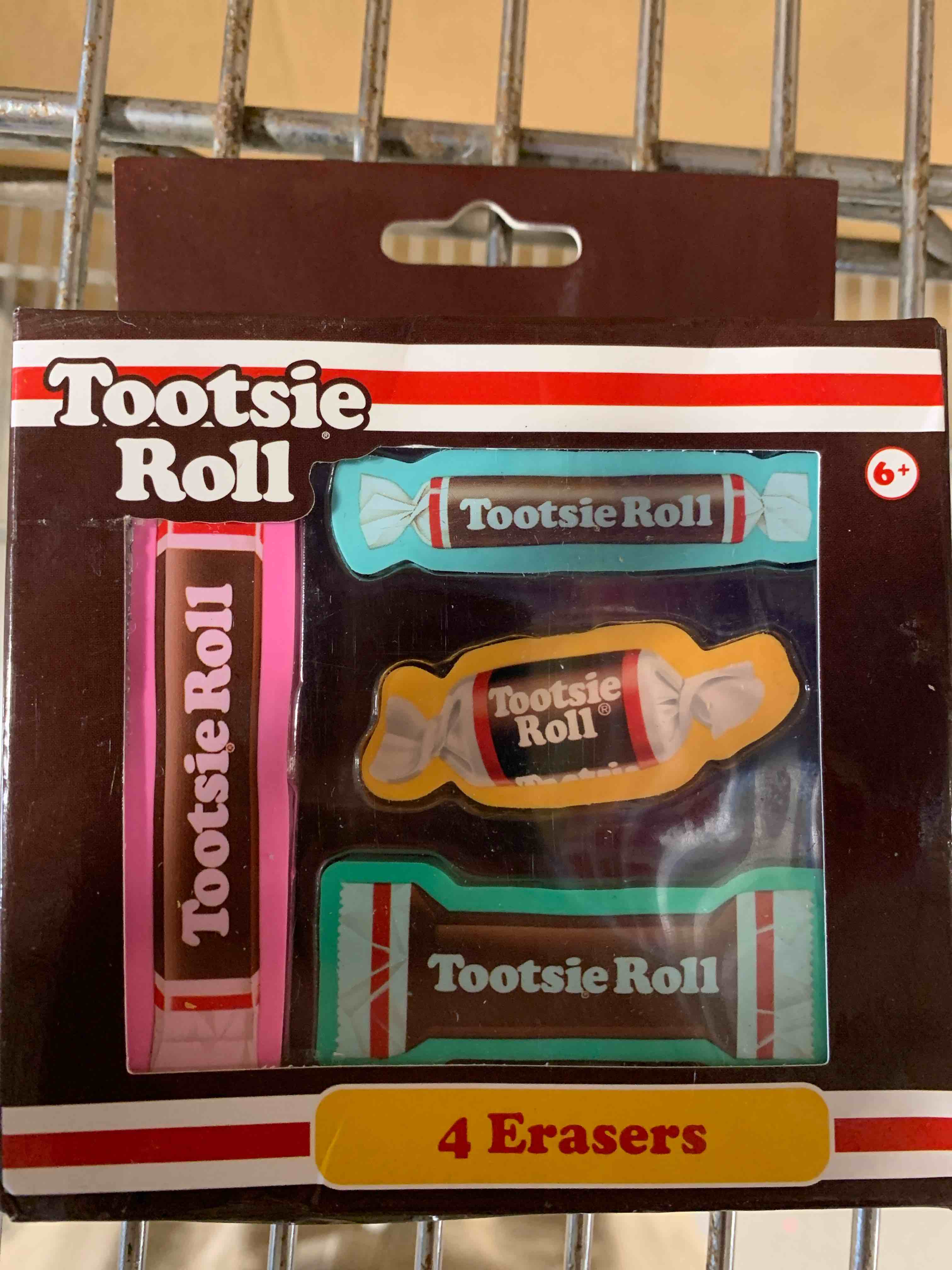 Tootsie Roll  Erasers 4PK