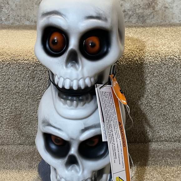 Skeleton stacked Skull light up Blow Mold Target Hyde Eek 12”