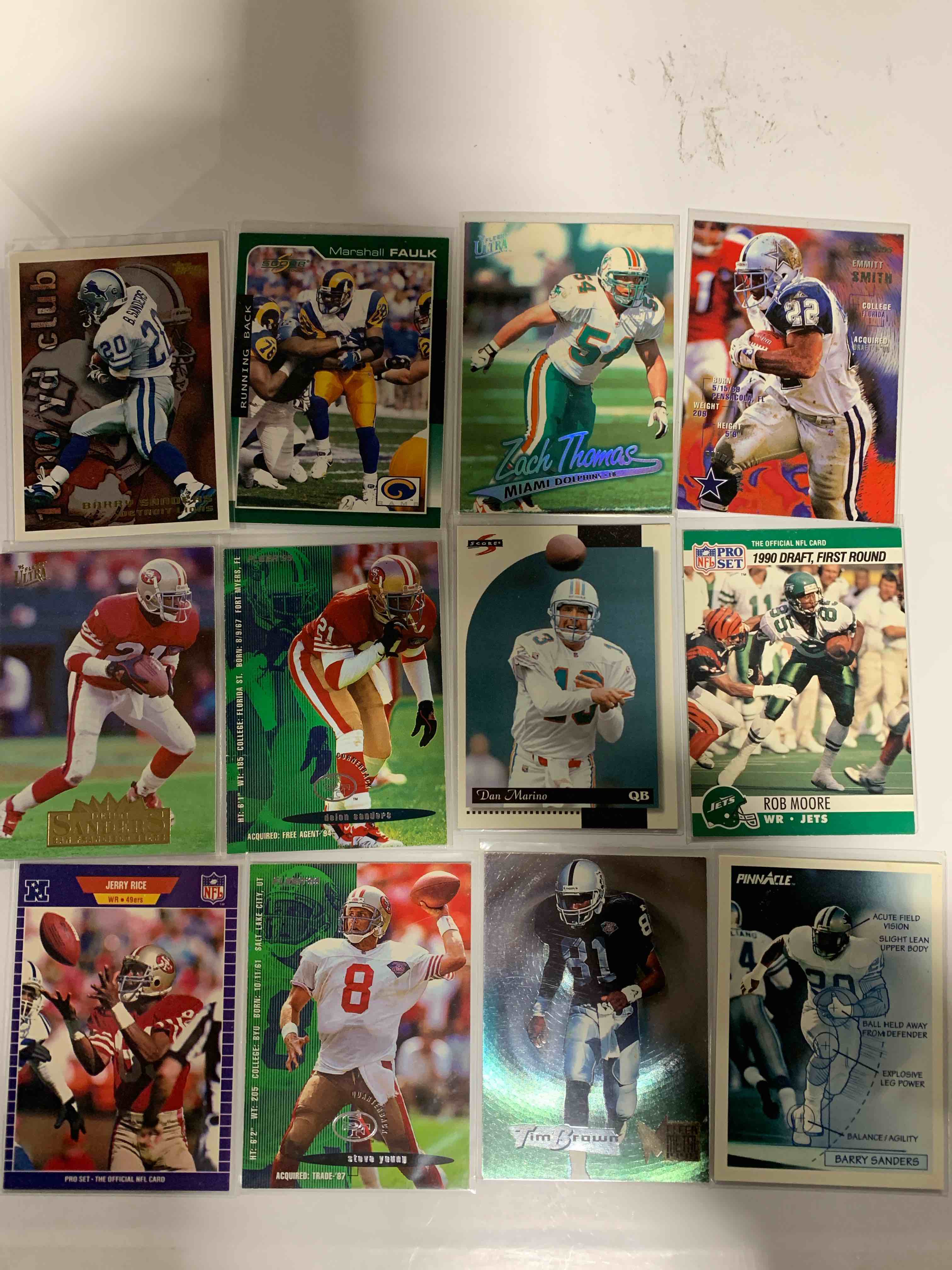 NFL 12 Card Lot