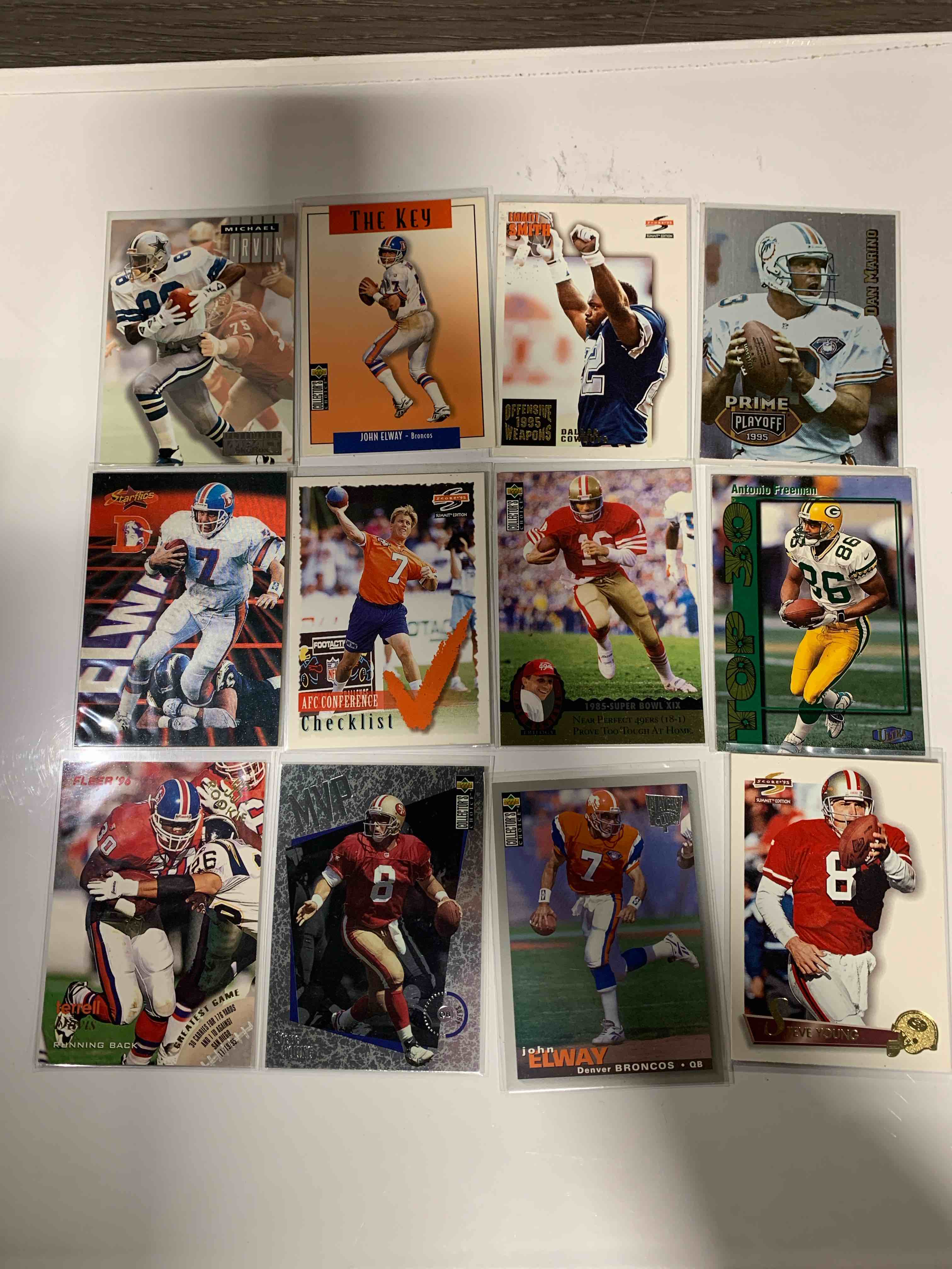 NFL 12 Card Lot