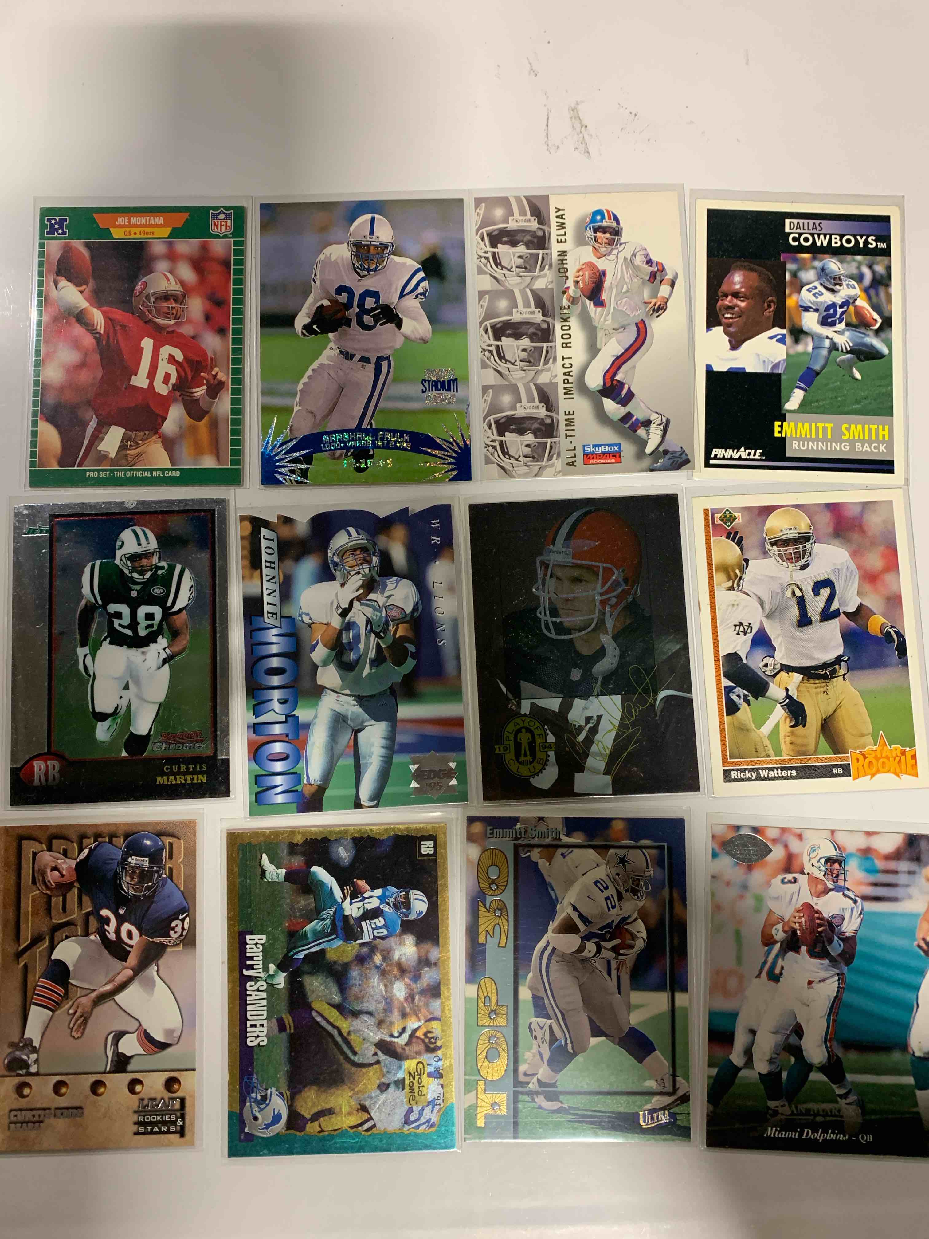 NFL 12 Card Lot
