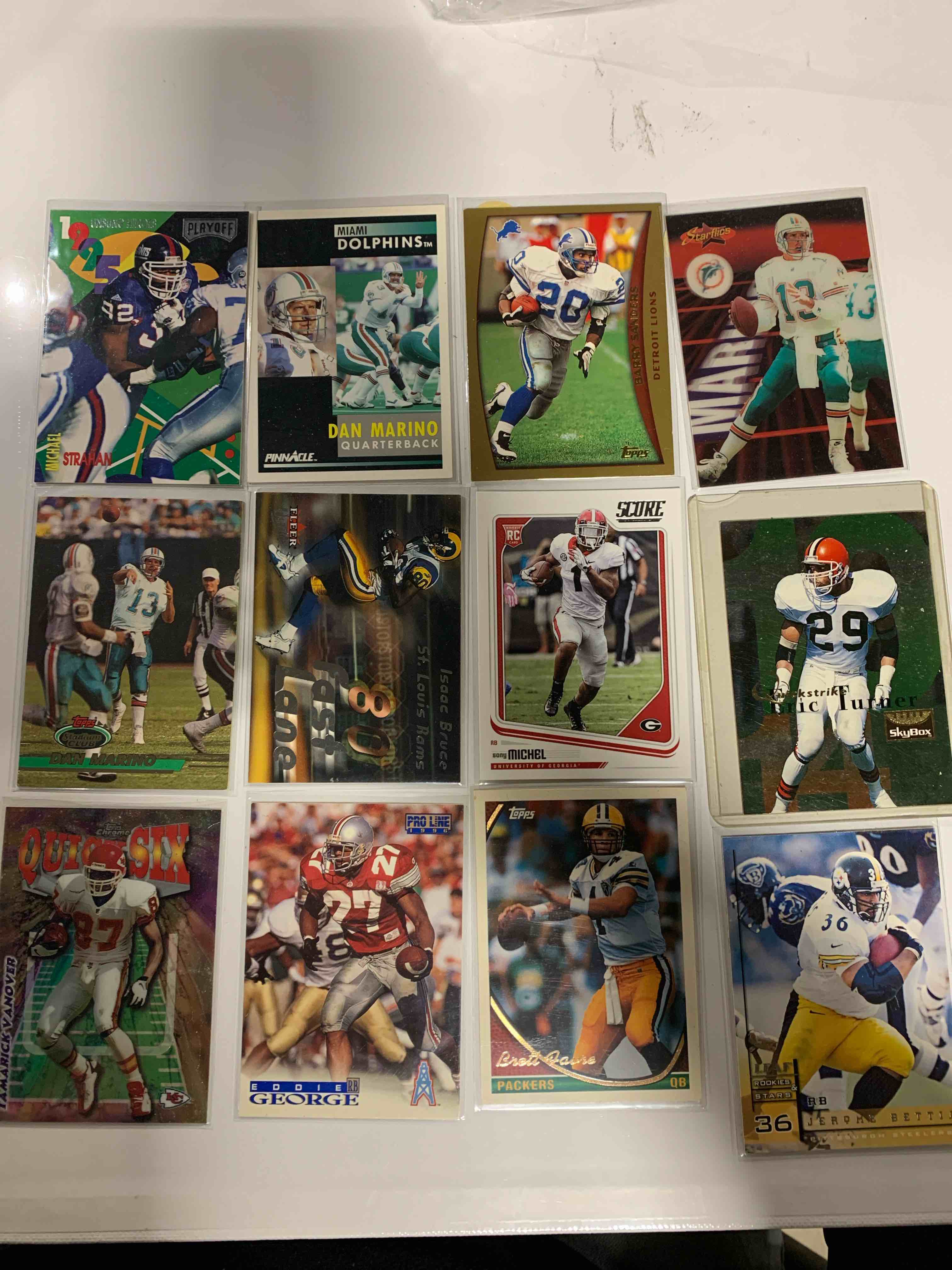 NFL 12 Card Lot