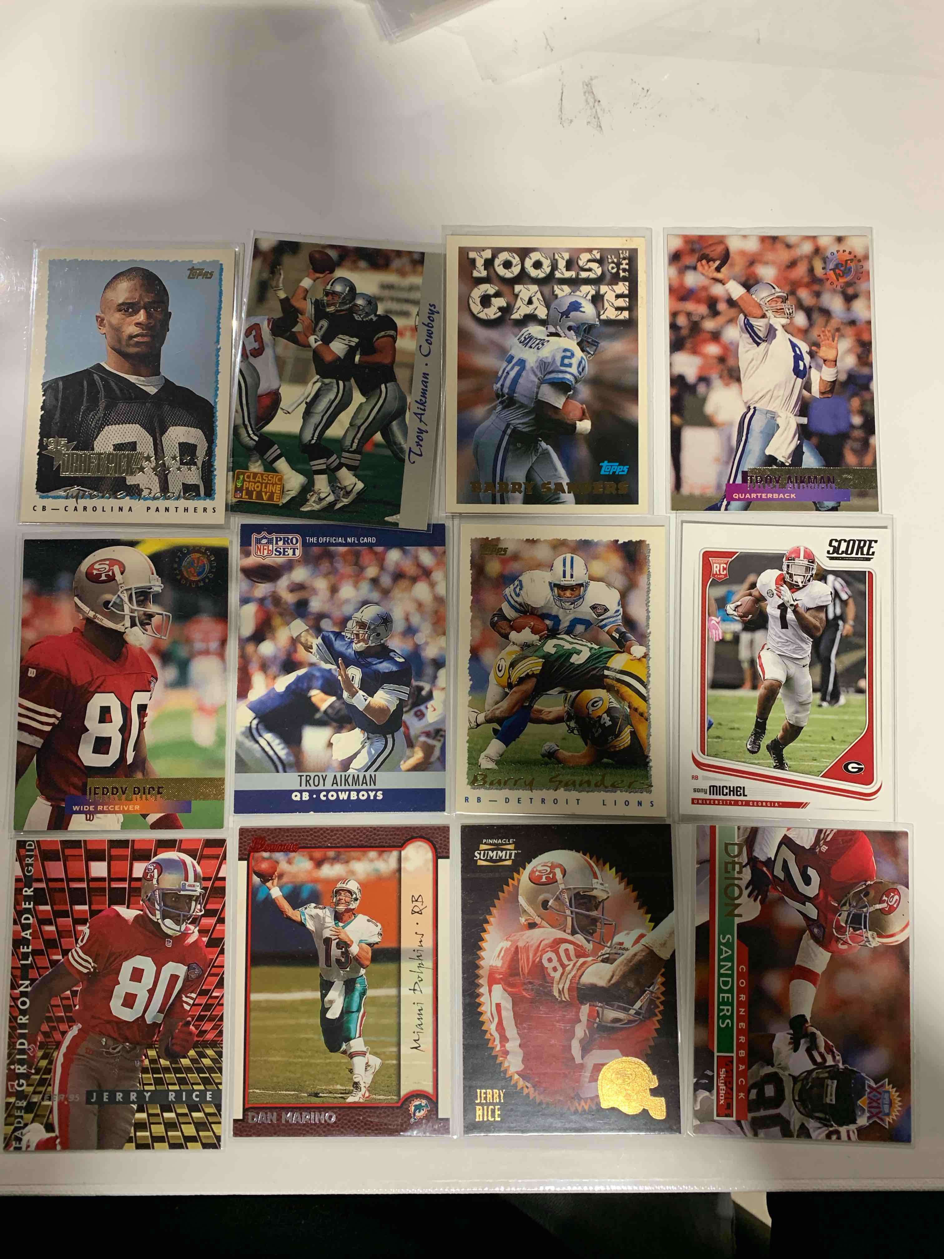 NFL 12 Card Lot