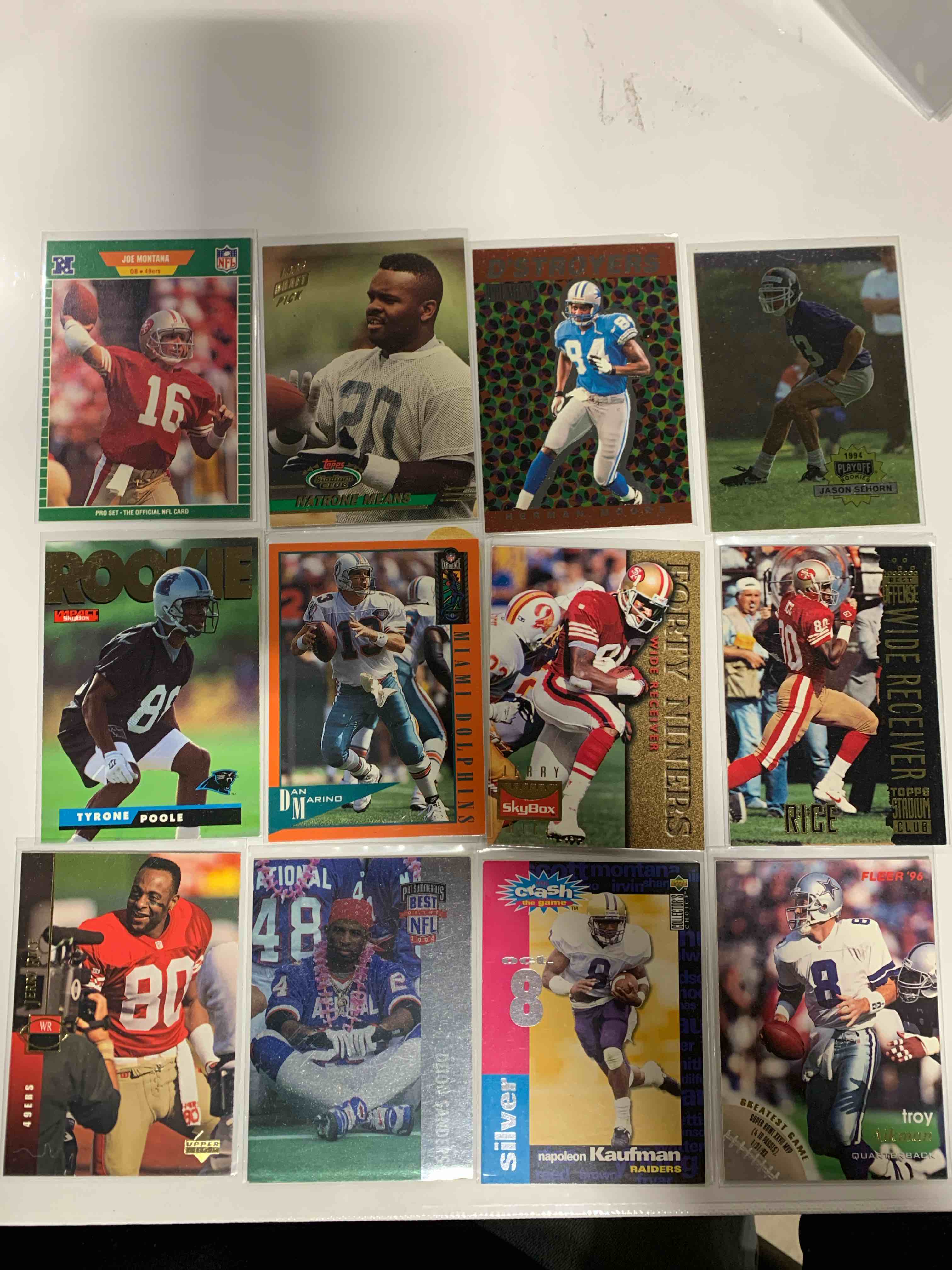 NFL 12 Card Lot