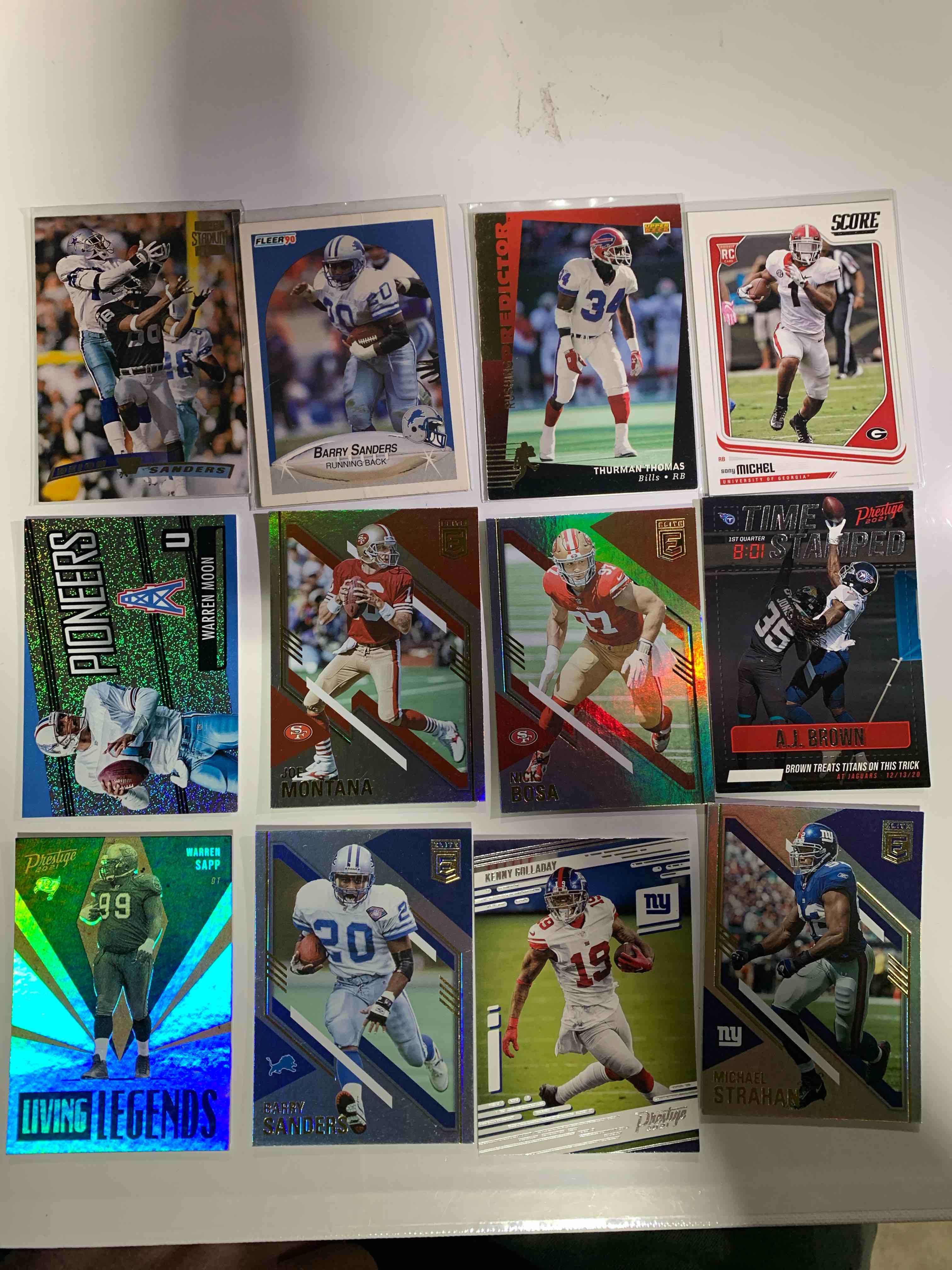 NFL 12 Card Lot