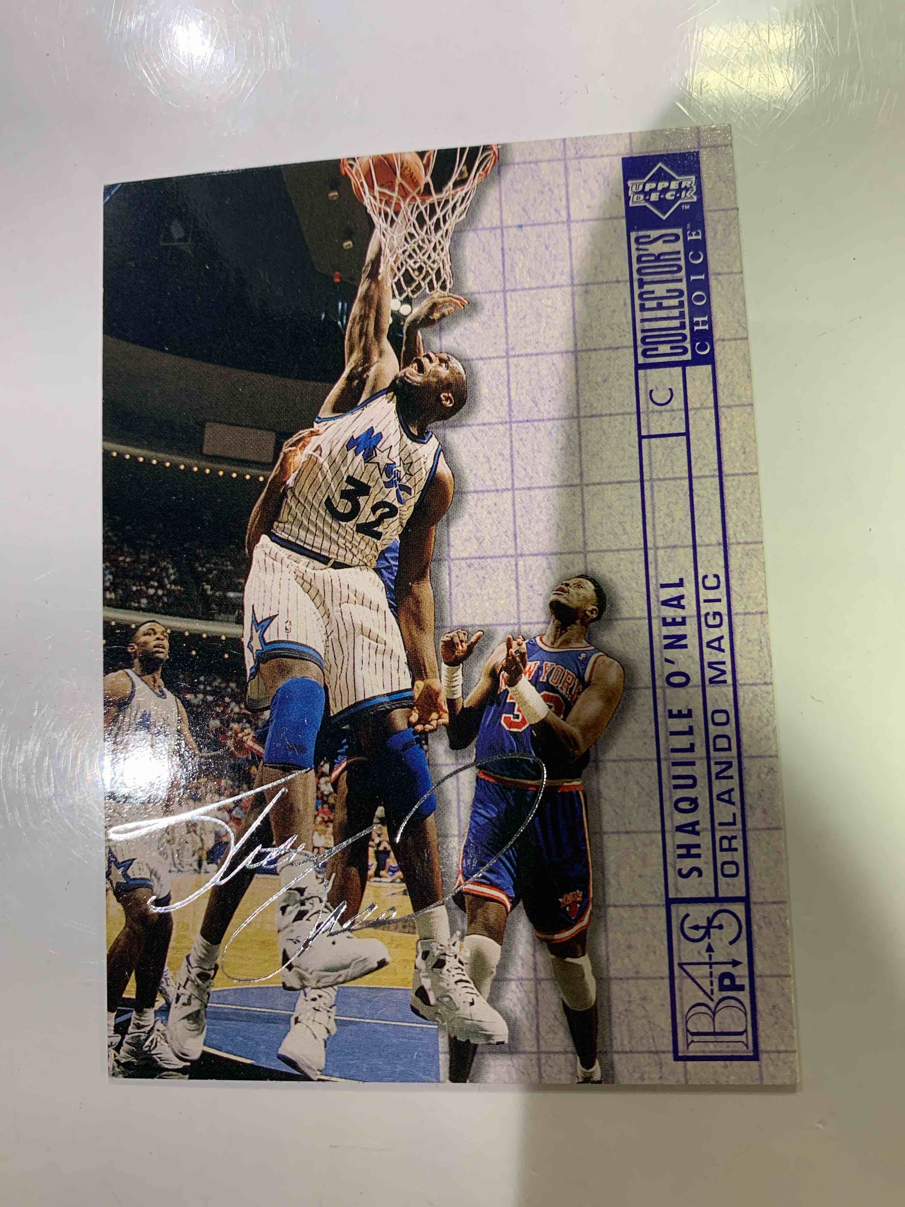 ( SIGNATURED ) BASKETBALL CARD SHAQUILLE O'NEAL ORLANDO MAGIC GOLD SIGNATURE BLUEPRINT SUCCESS