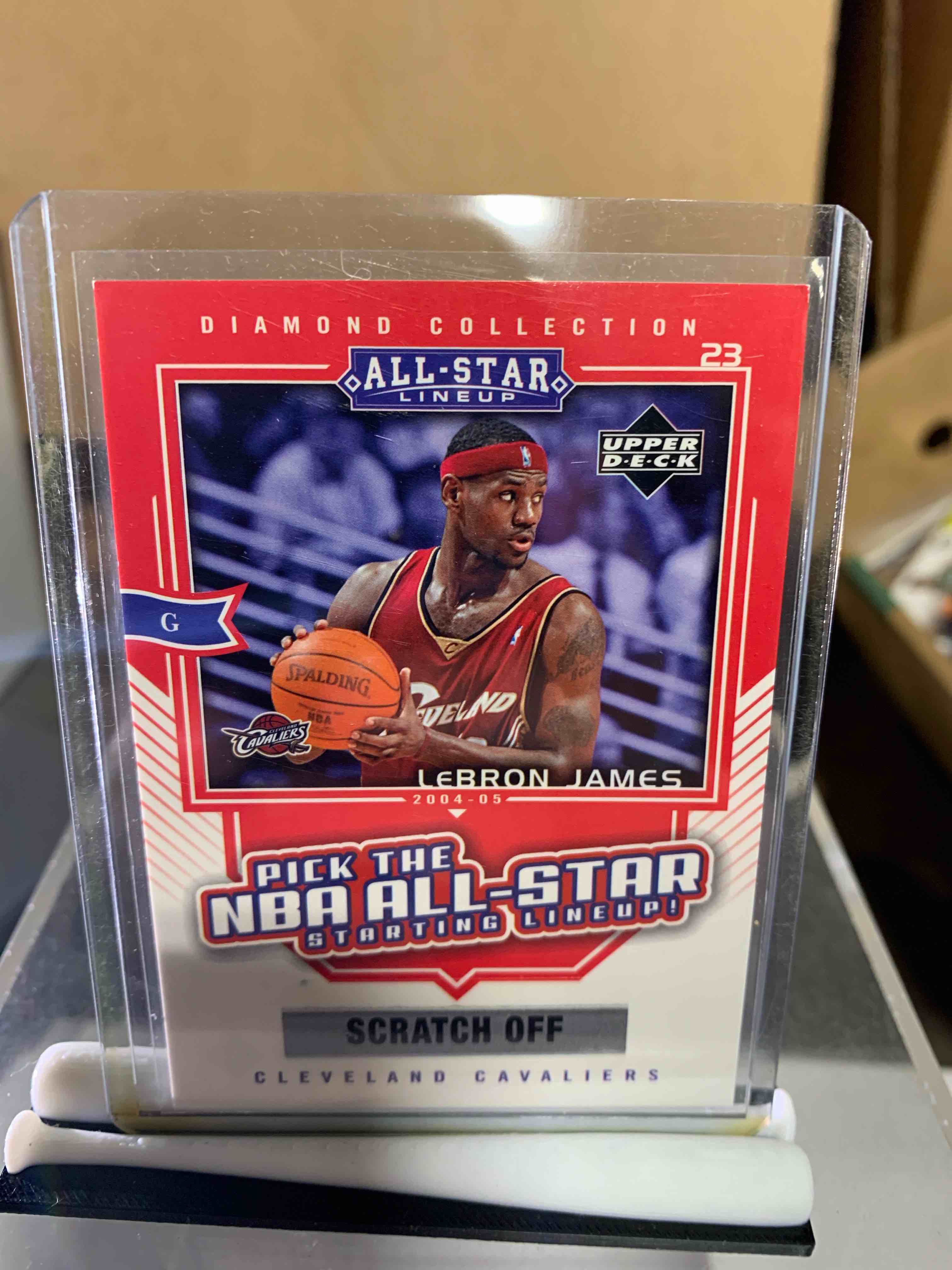 2004-05 Upper Deck LeBron James Diamond Collection All Star Scratch Off