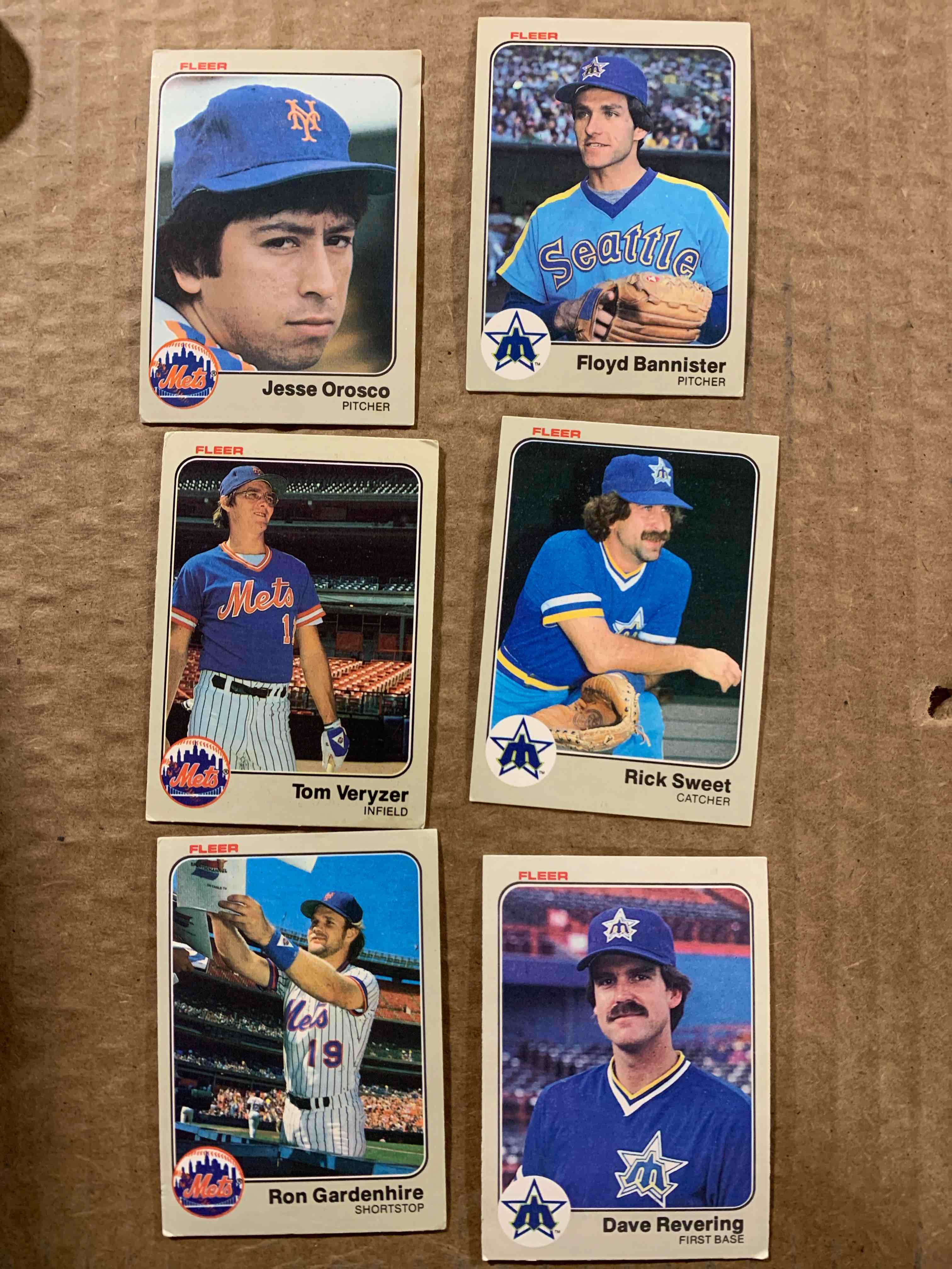 1982-1983 Fleer Baseball Card Lot
