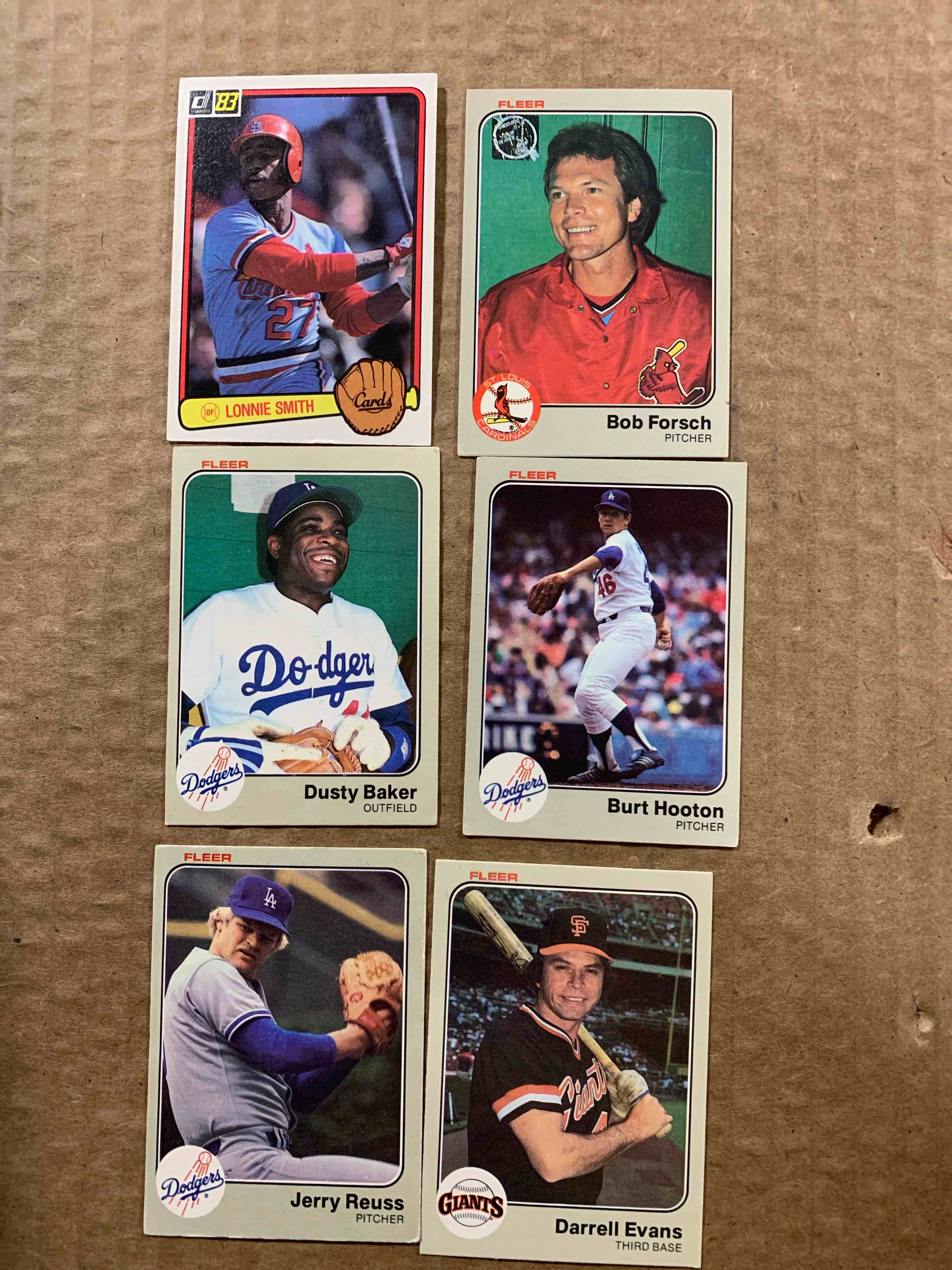 1982-1983 Fleer Baseball Card Lot