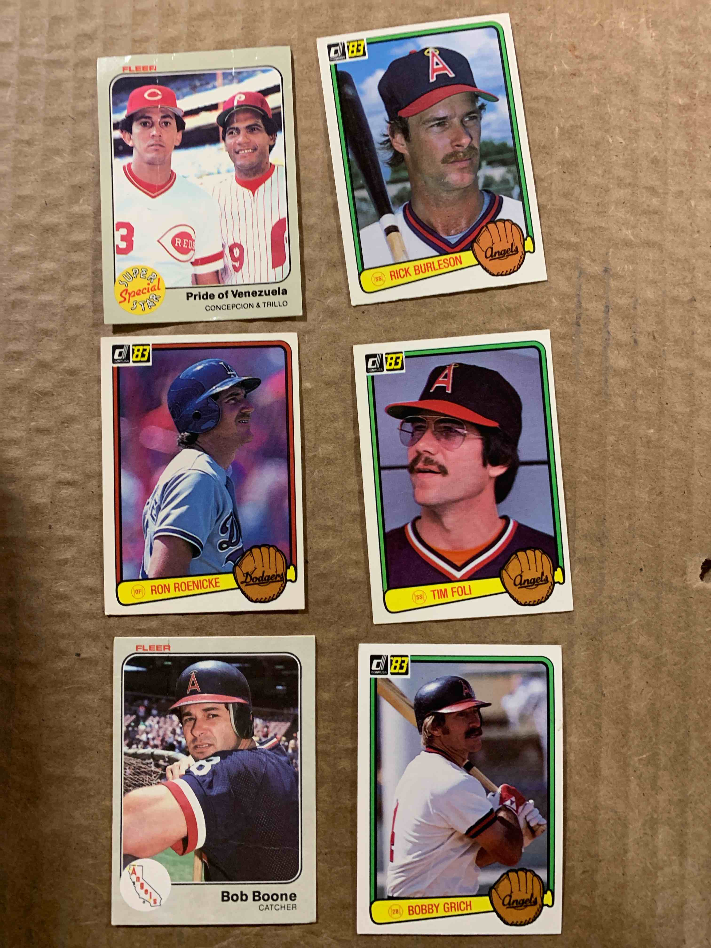 1982-1983 Fleer Baseball Card Lot