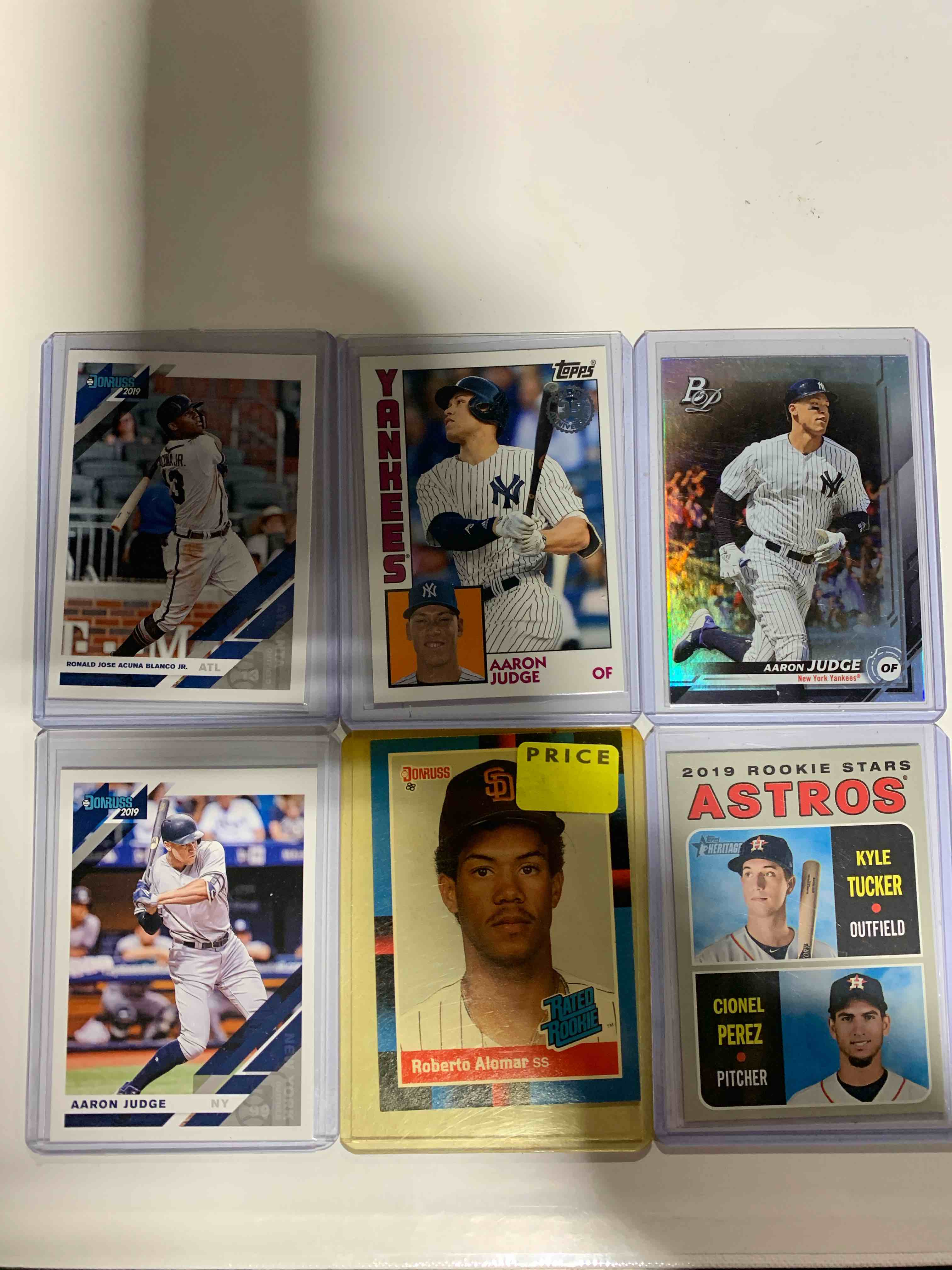 Baseball 6 Card Lot 