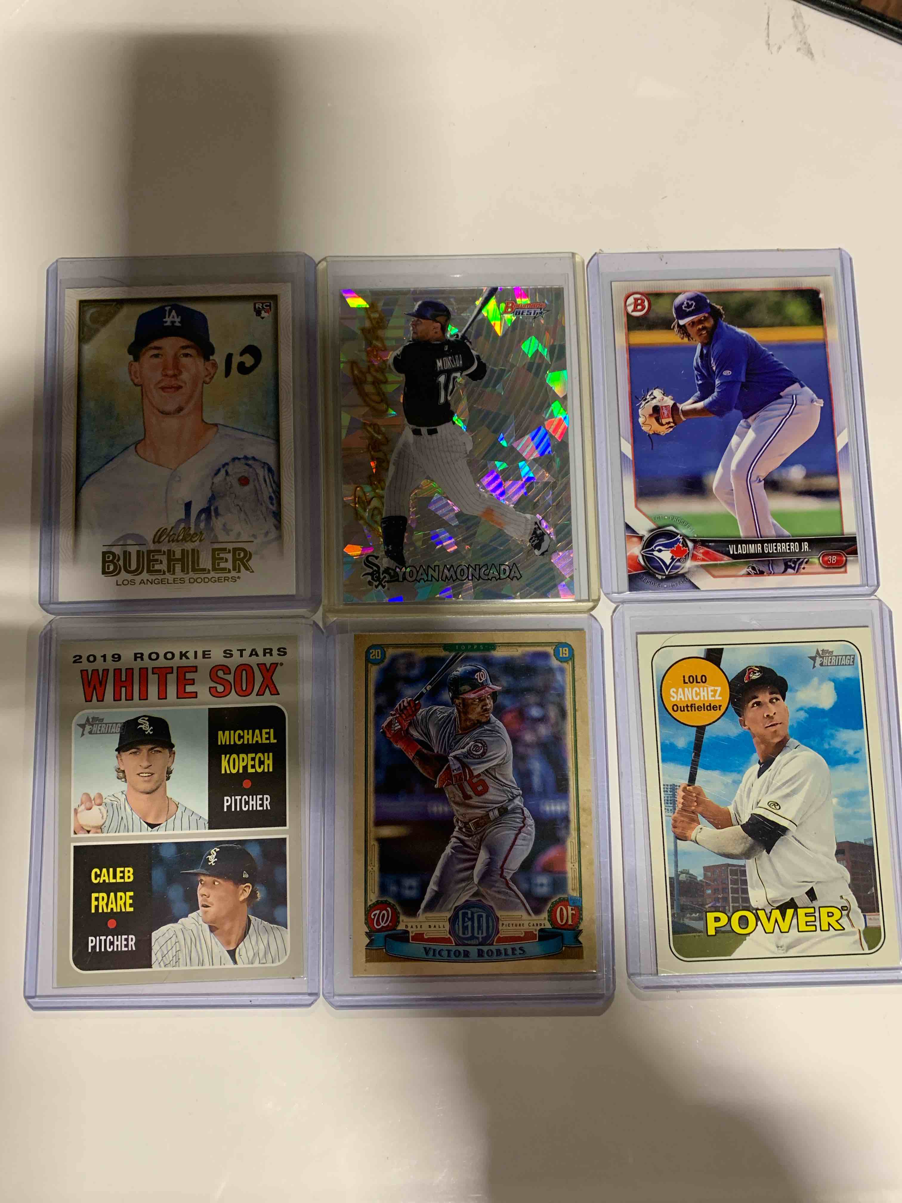 Baseball 6 Card Lot 