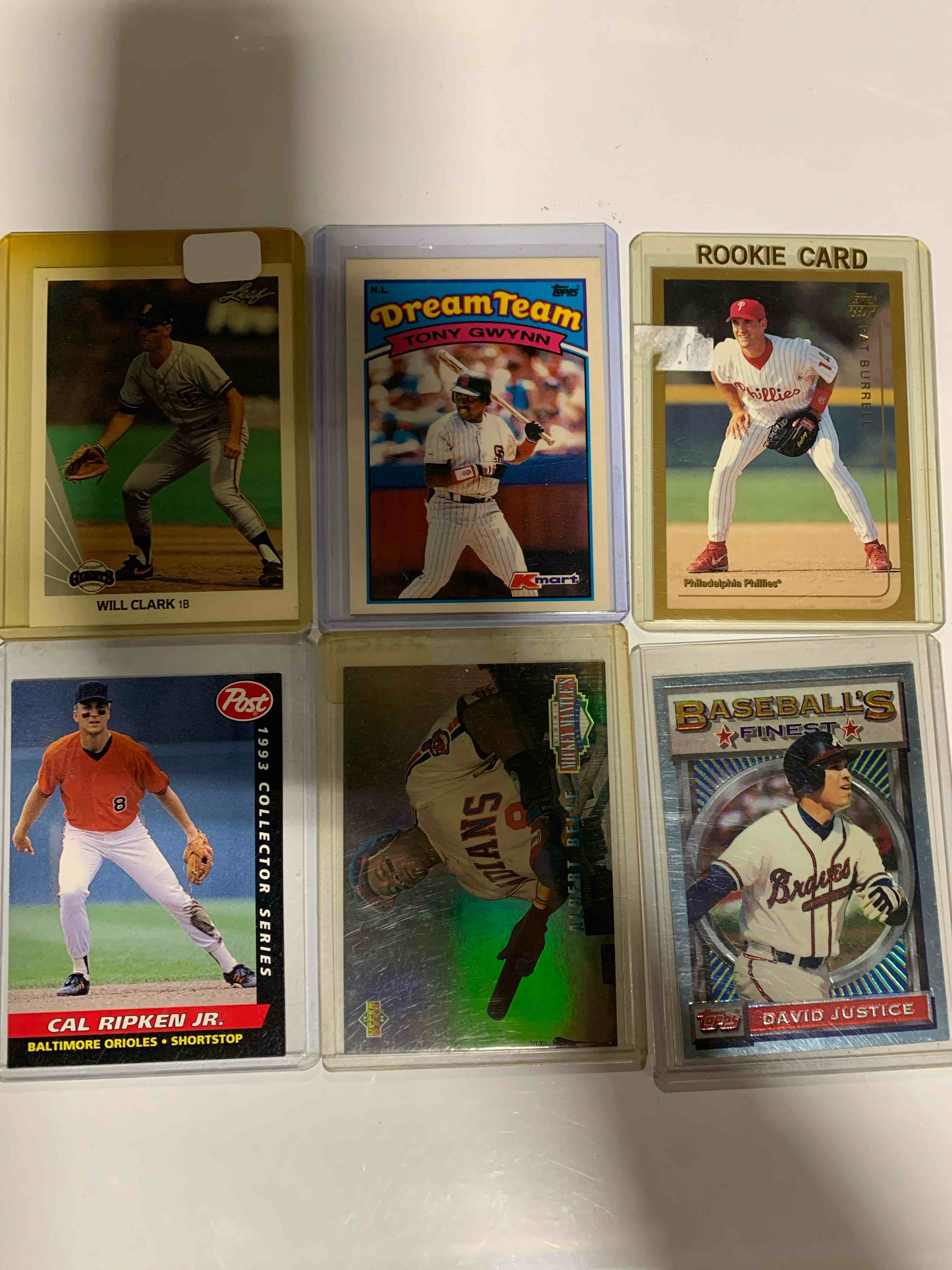 Baseball 6 Card Lot 