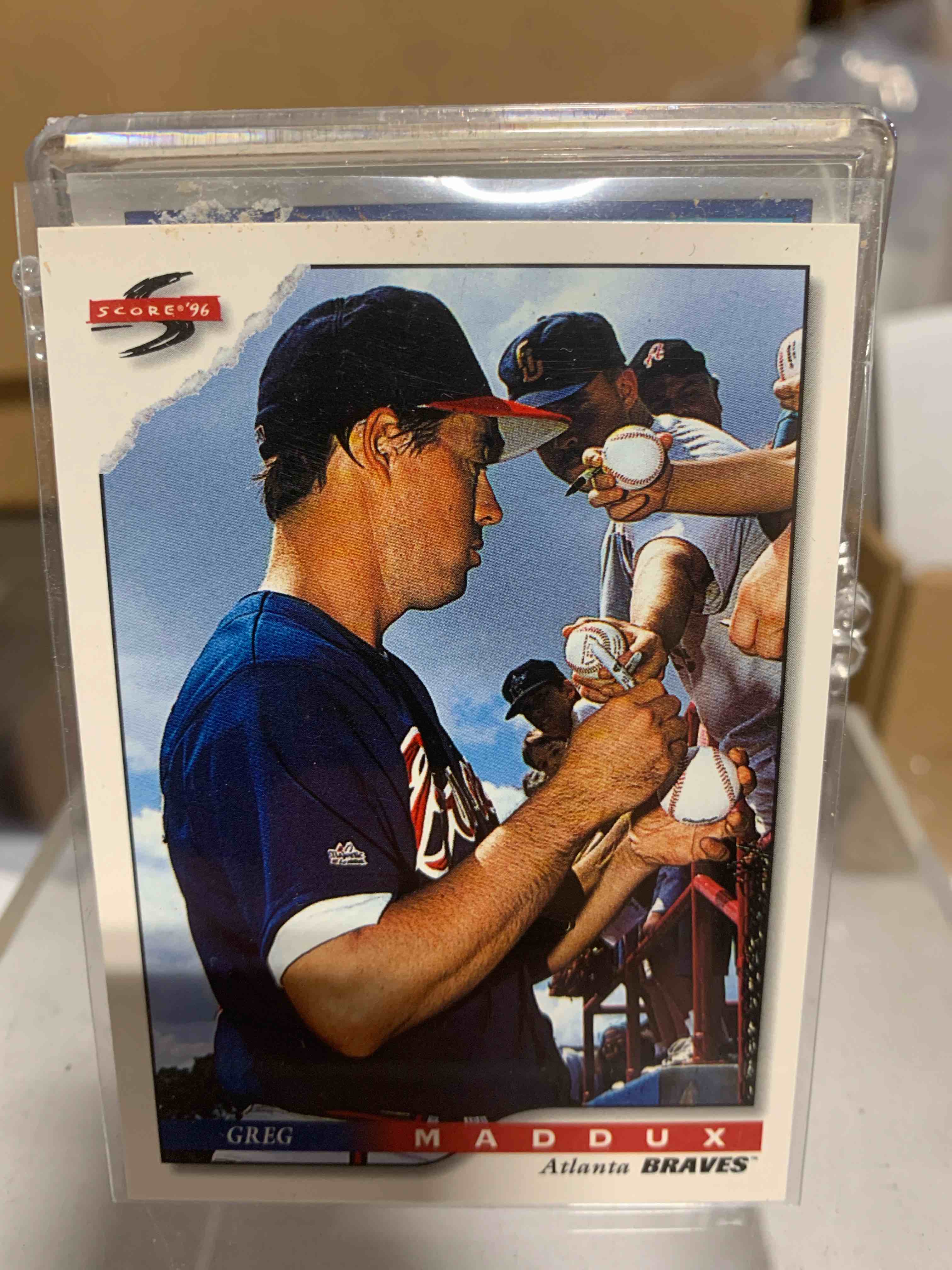 1996 Score Dugout Collection Artist Proof Greg Maddux