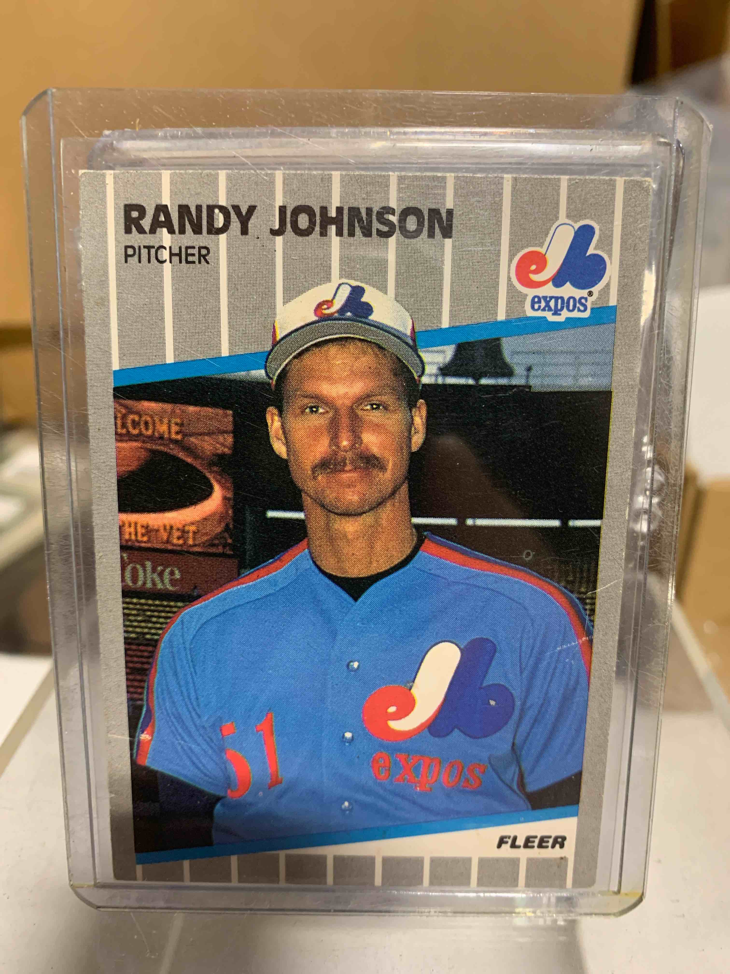 1989 Fleer Randy Johnson Expos #381 RC