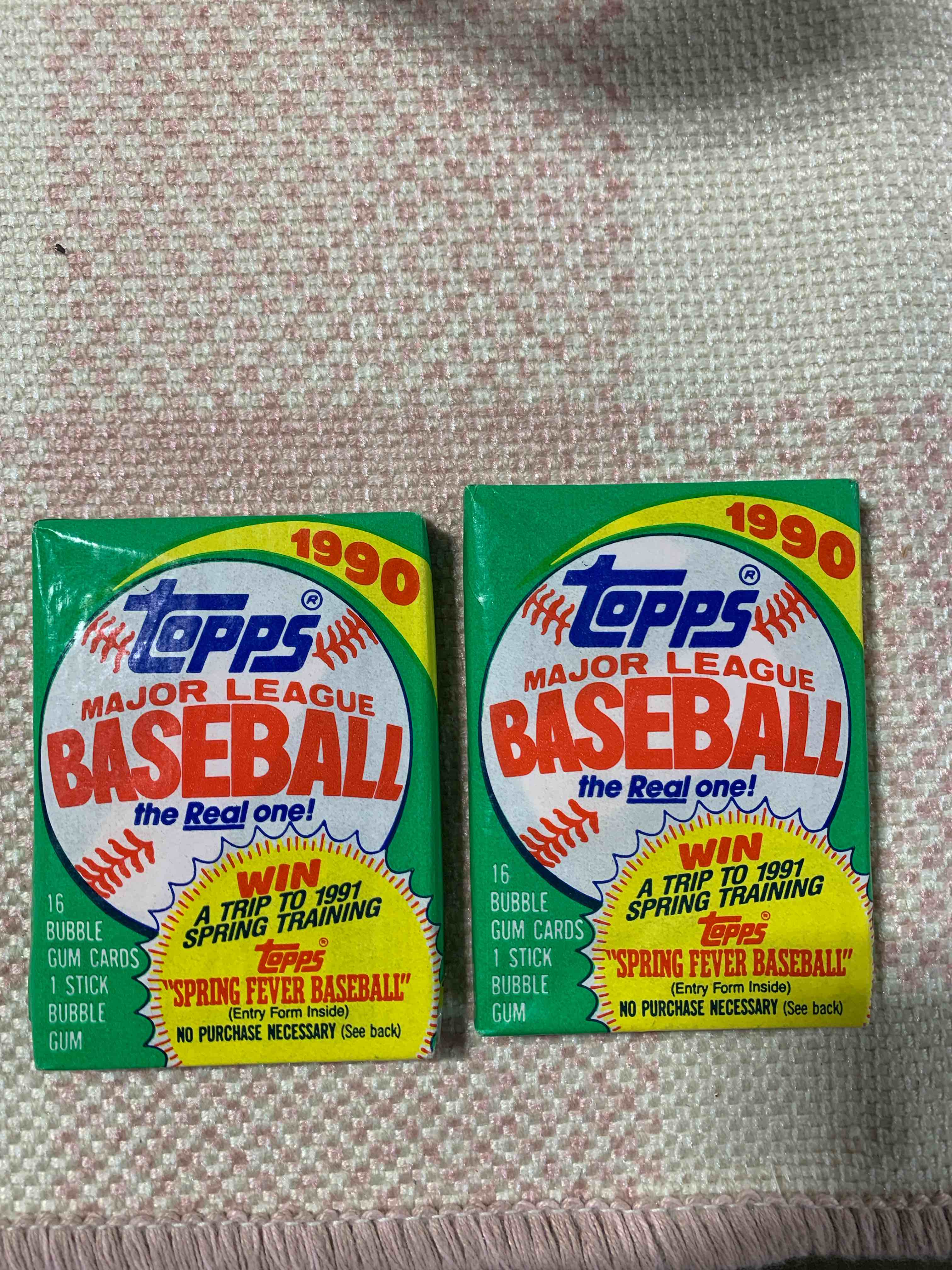 1990 topps baseball pack lot 