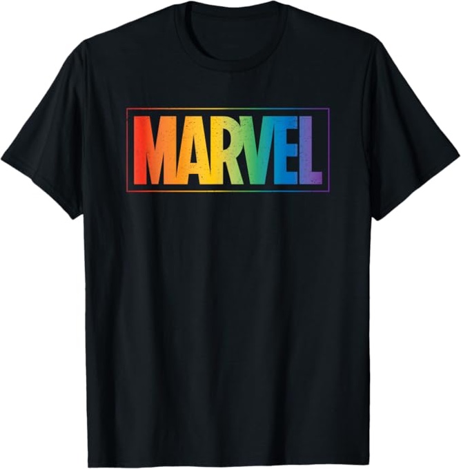 NEXT LEVEL APPAREL Marvel Pride Shirt (Large, 10/12)