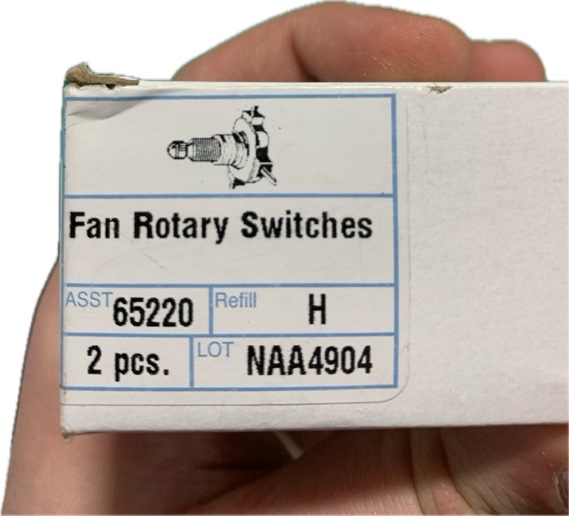 Fan Rotary Switches 65220 (2 Pieces)