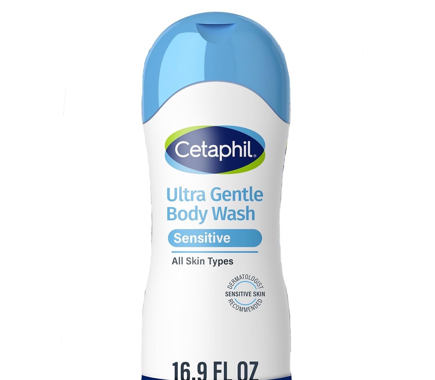 Cetaphil Ultra Gentle Refreshing Body Wash, For Dry to Normal, Sensitive Skin (16.9 oz, Pack of 1) — Aloe Vera, Calendula, Vitamin B5, Hypoallergenic, Paraben Free, Fragrance Free, Dermatologist Tested