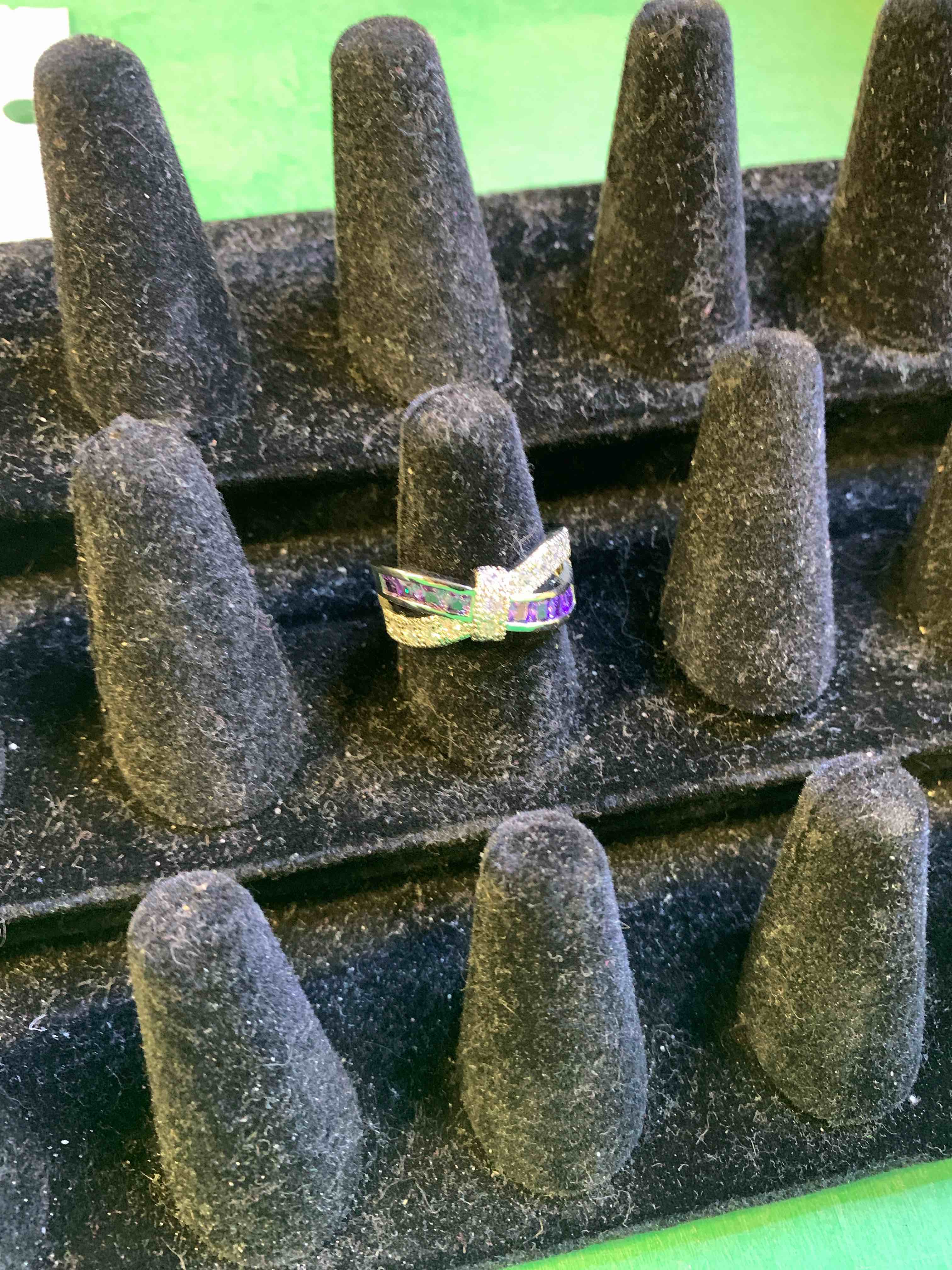 size 7 1/2 ring 925 plated