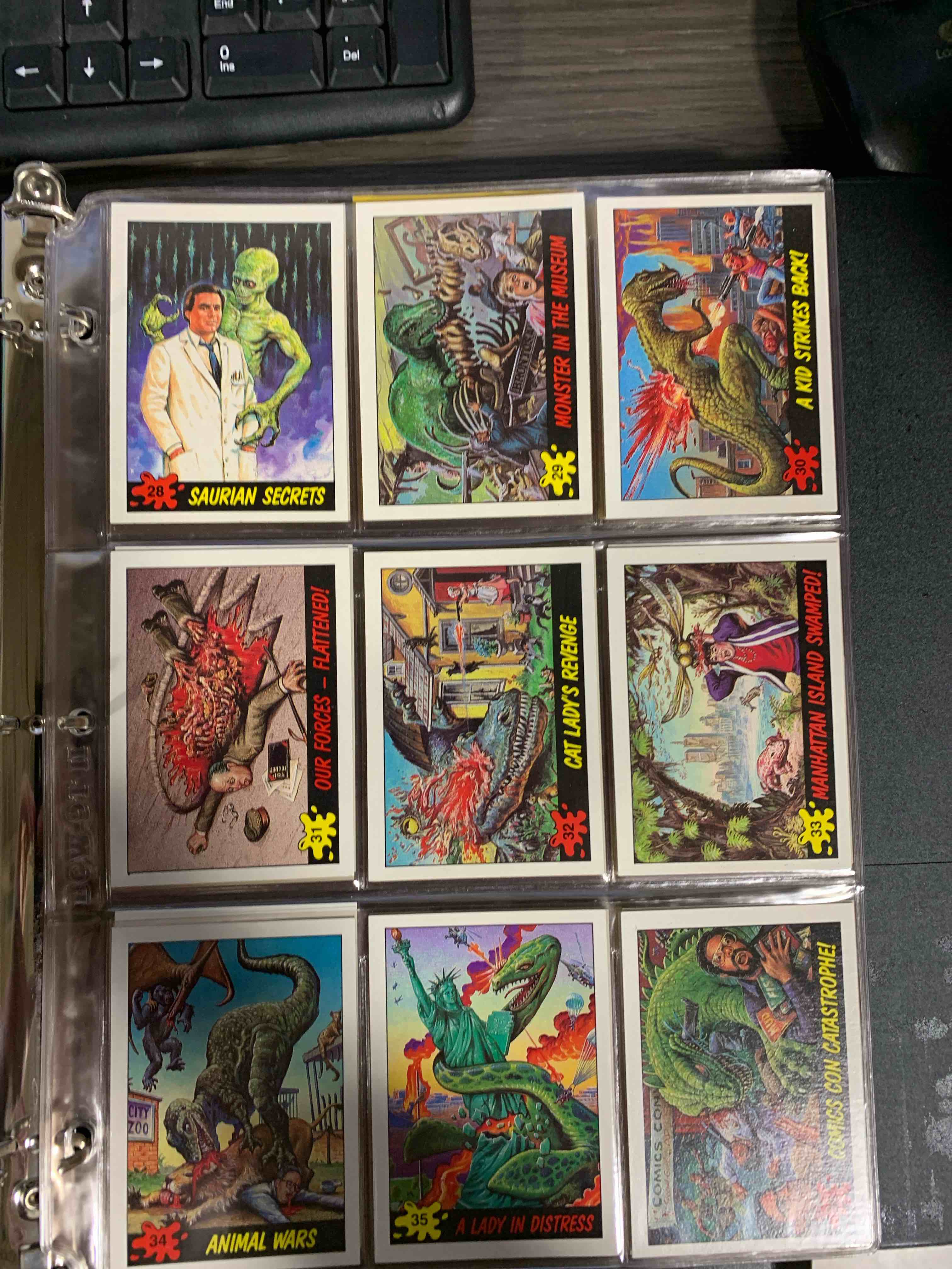 TOPPS 1988 DINOSAURS ATTACK Trading Cards