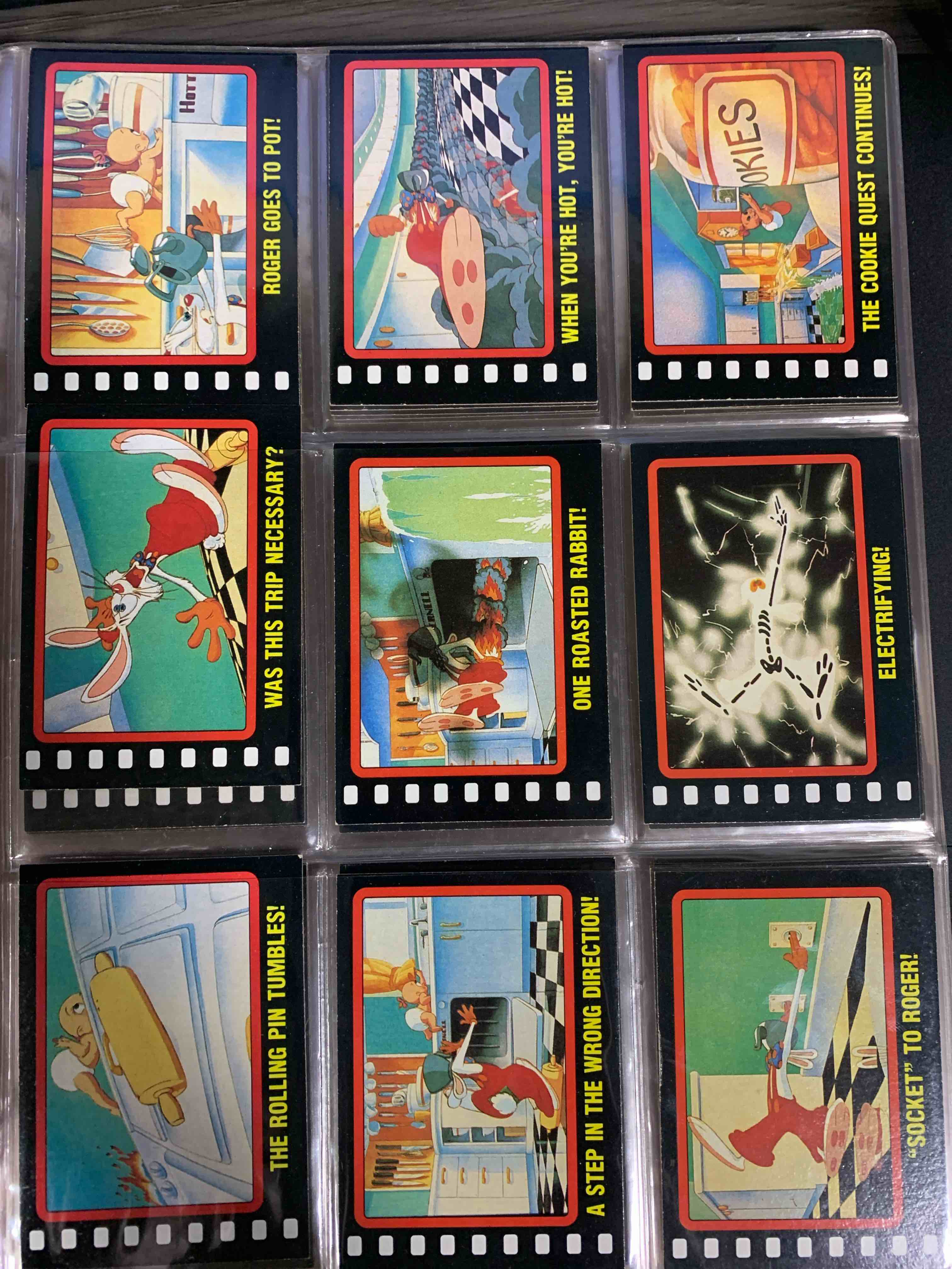 1987 WALT DISNEY  WHO FRAMED ROGER RABBIT FULL  CARD Lot