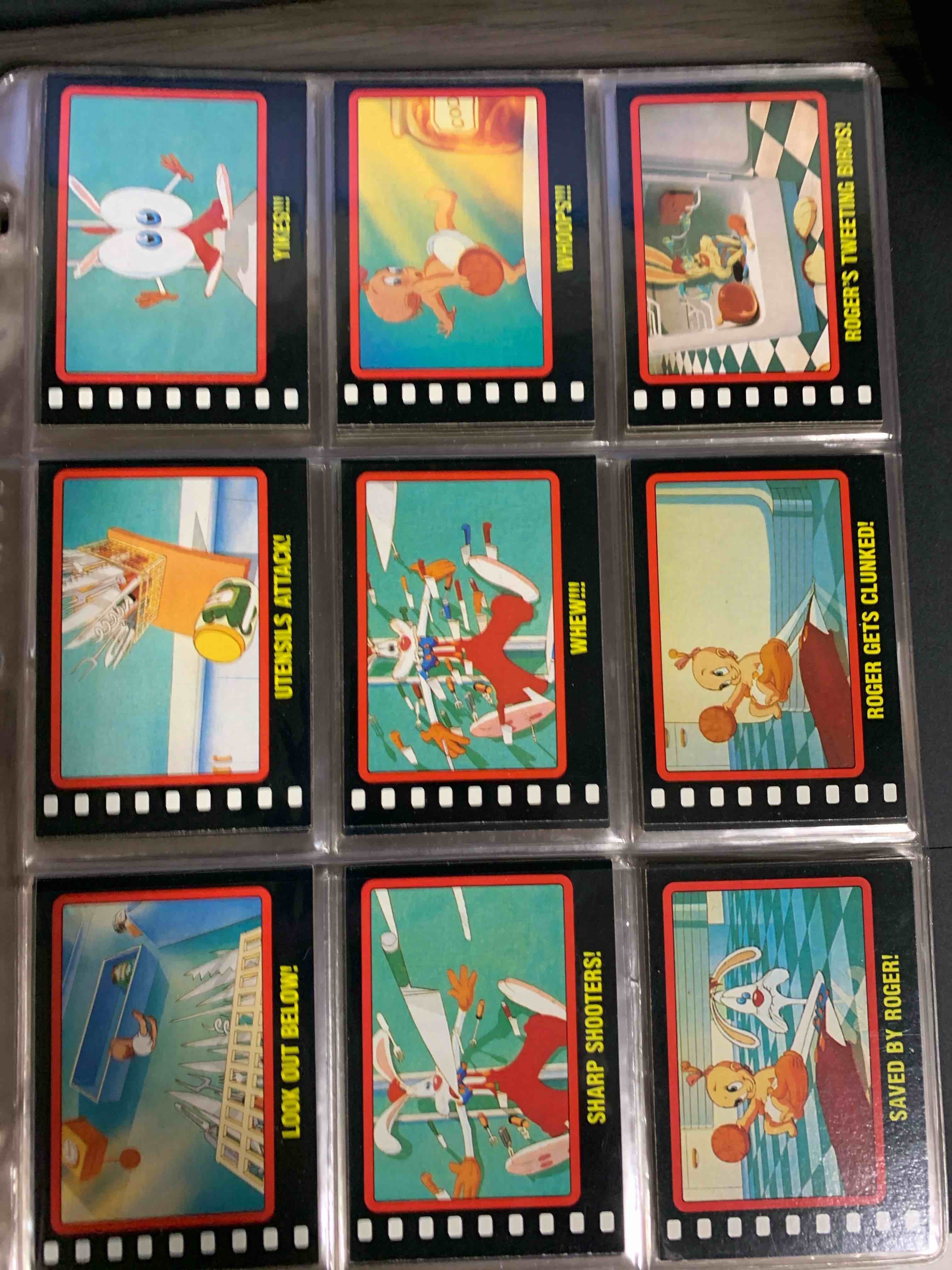 1987 WALT DISNEY  WHO FRAMED ROGER RABBIT FULL  CARD Lot