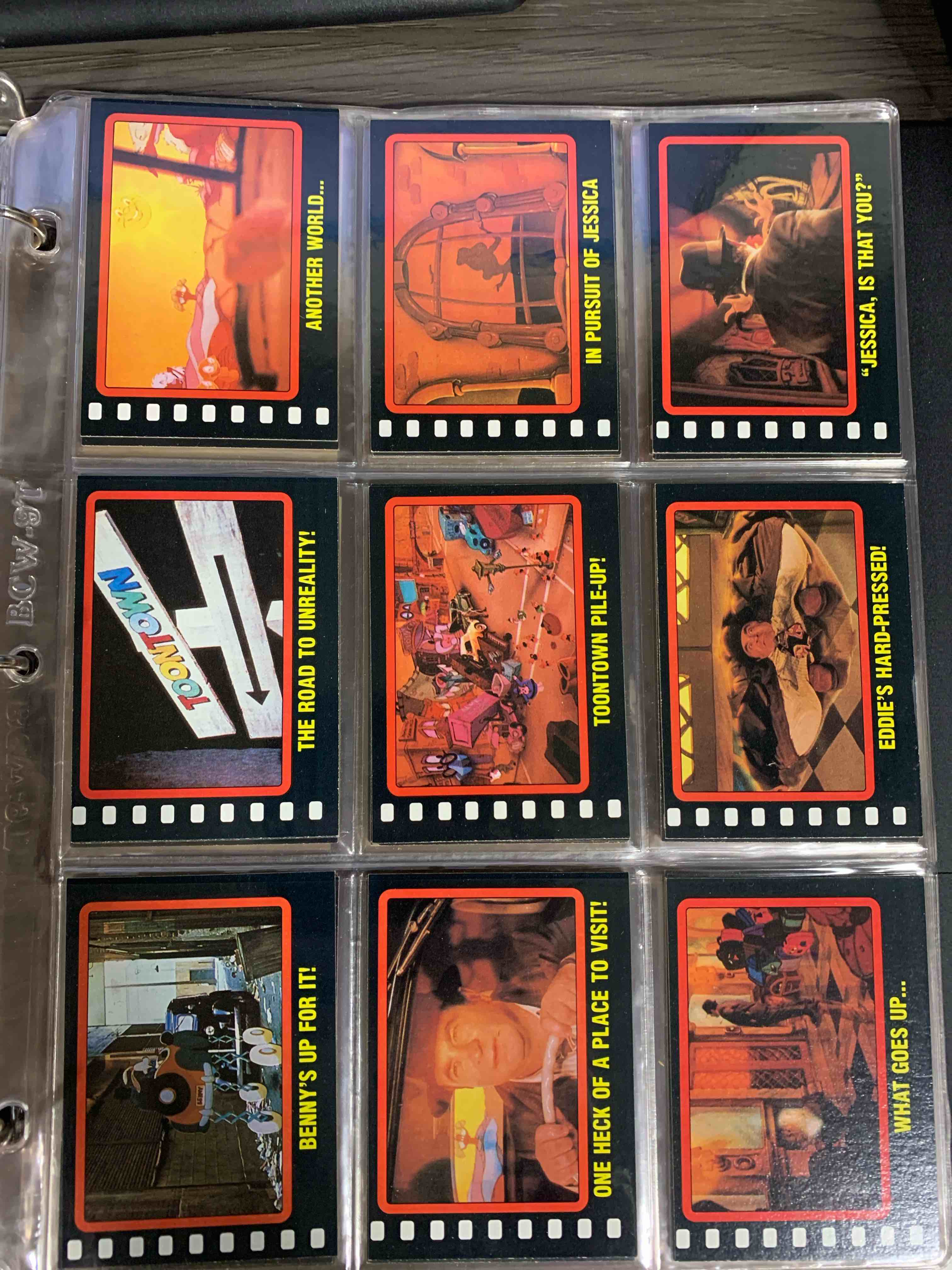 1987 WALT DISNEY  WHO FRAMED ROGER RABBIT FULL  CARD Lot