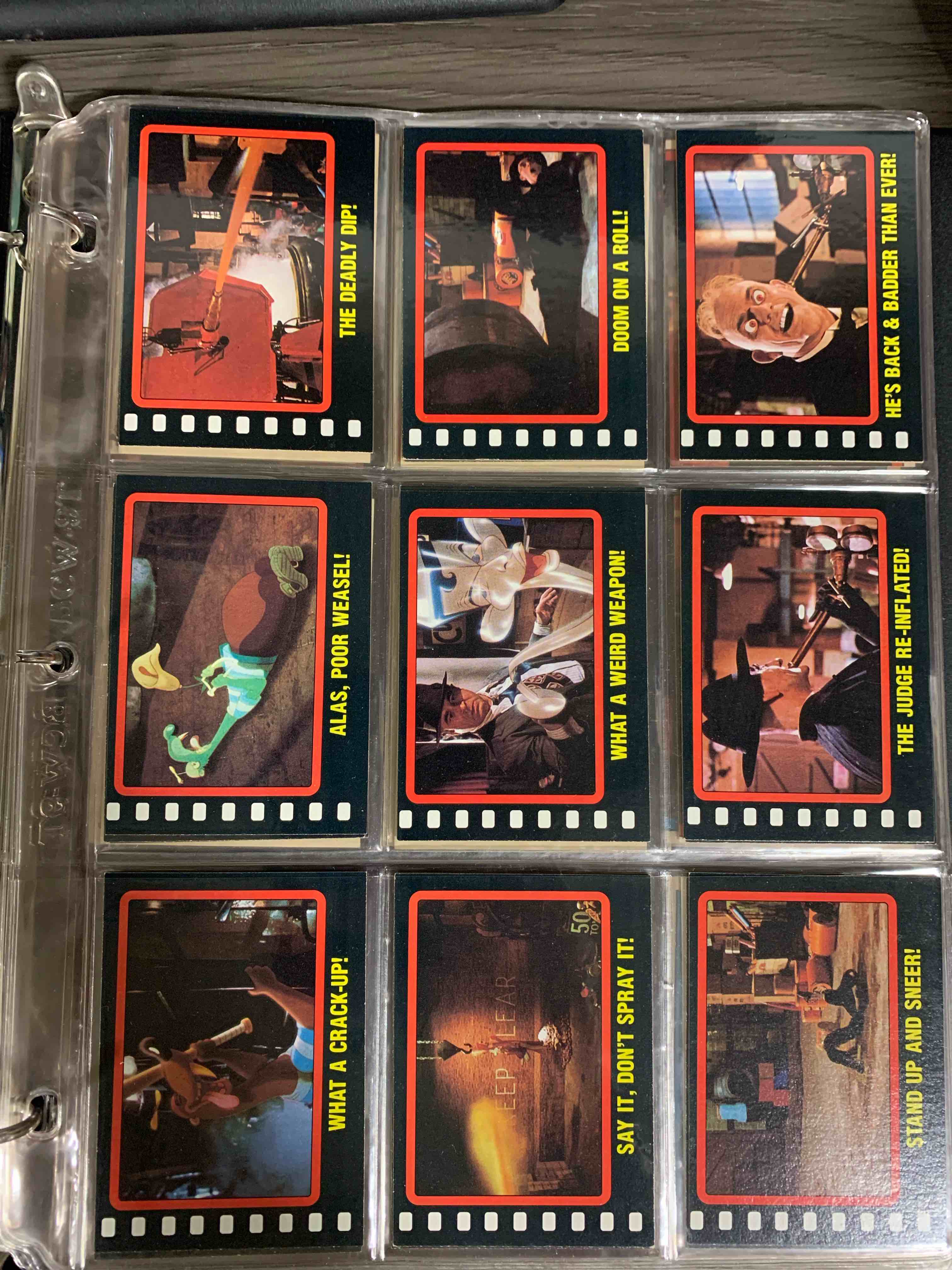1987 WALT DISNEY  WHO FRAMED ROGER RABBIT FULL  CARD Lot