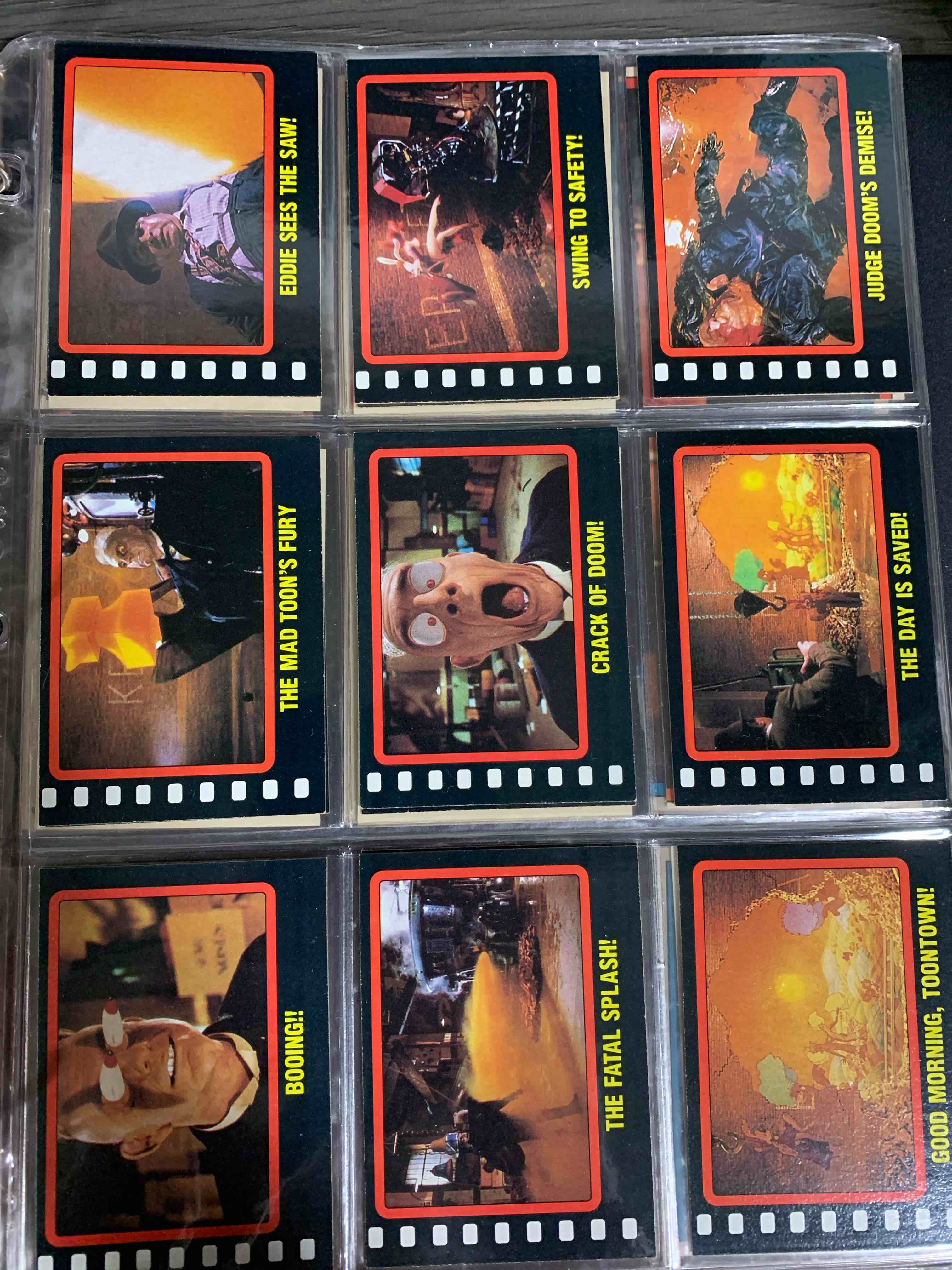 1987 WALT DISNEY  WHO FRAMED ROGER RABBIT FULL  CARD Lot