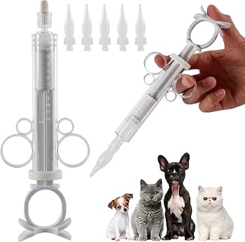 Pet Feeding Syringe with Silicone Nipples - Pet Syringe Feeder Puppy Milk Feeder, Puppy Tube Feeding Kit Baby Bird Feeding Syringe, Feeding Syringe for Dogs Cats, Milk Feeder for Small Animals