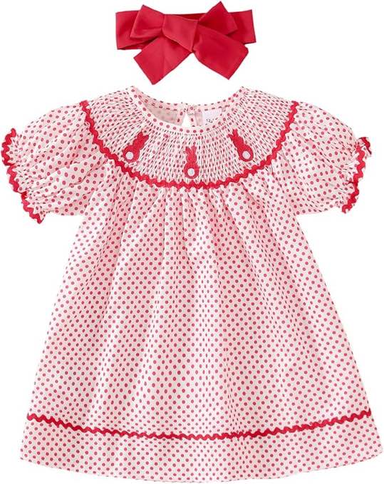 Toddler Girl Easter Dress Rabbit Outfit Little Girls Easter Clothes 1-5T