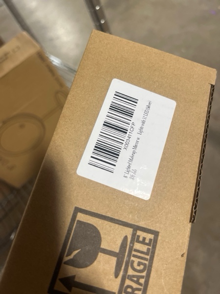 8" Lighted Makeup Mirror with Magnification, 1X/10X Magnifying Mirror with Light, Double Sided 360° Cordless Rechargeable, 3 Colors Brightness Adjustable Makeup Mirror with Lights with 52 LED(Silver)